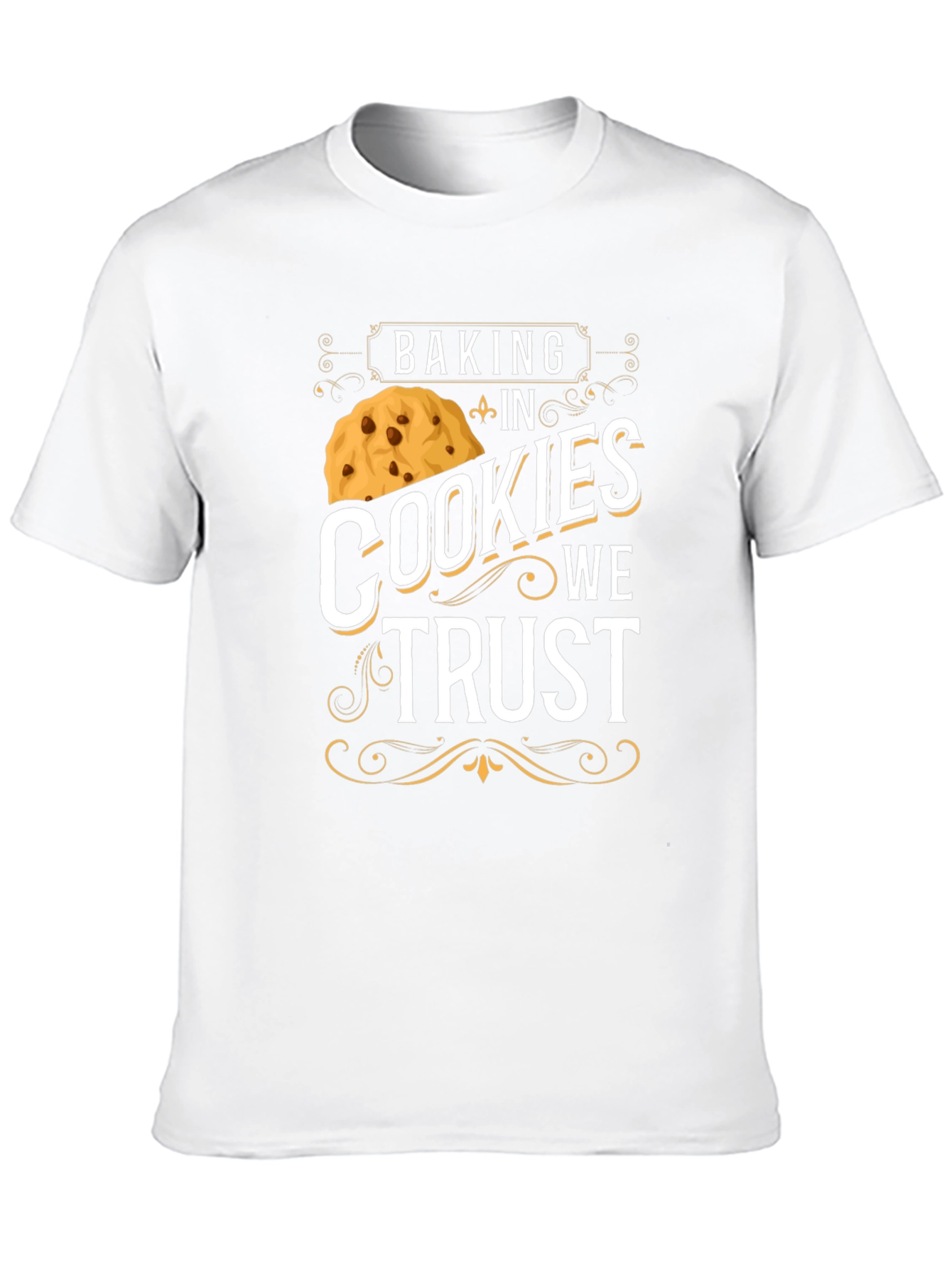 Baking In Cookies We Trust Black T-Shirt