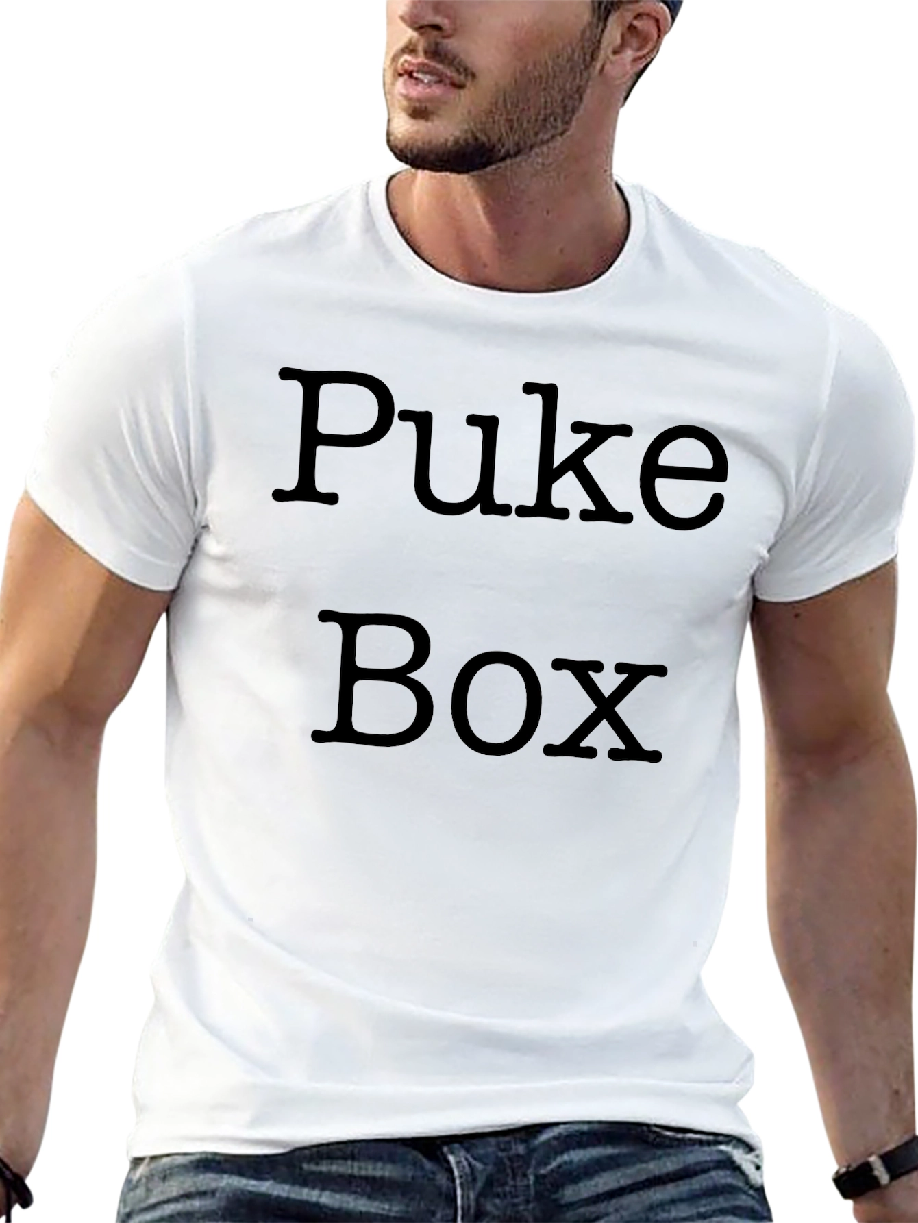 Puke Box Graphic Tee -  Bold Statement T-Shirt