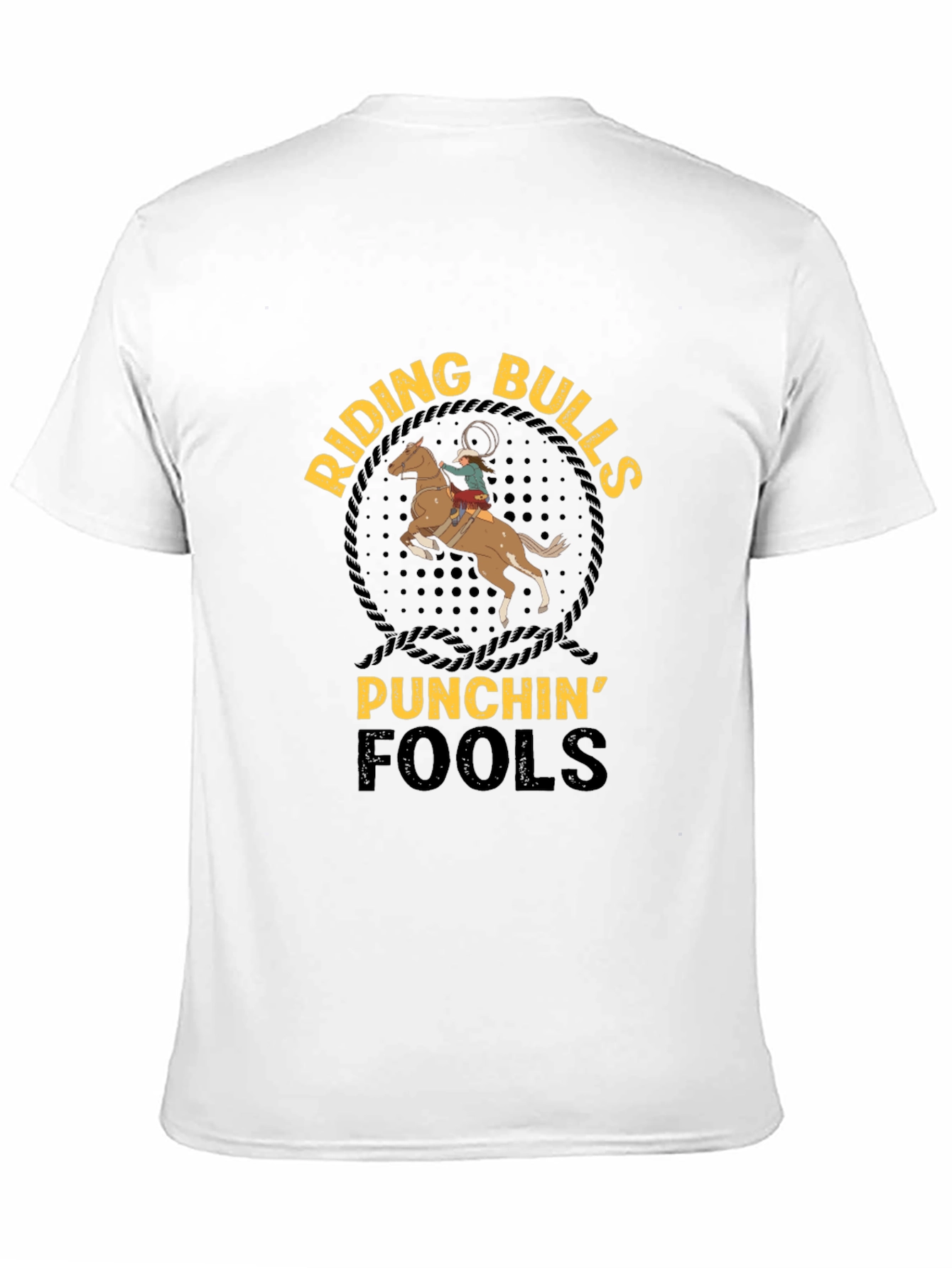 Riding Bulls Punchin Fools Graphic T-Shirt
