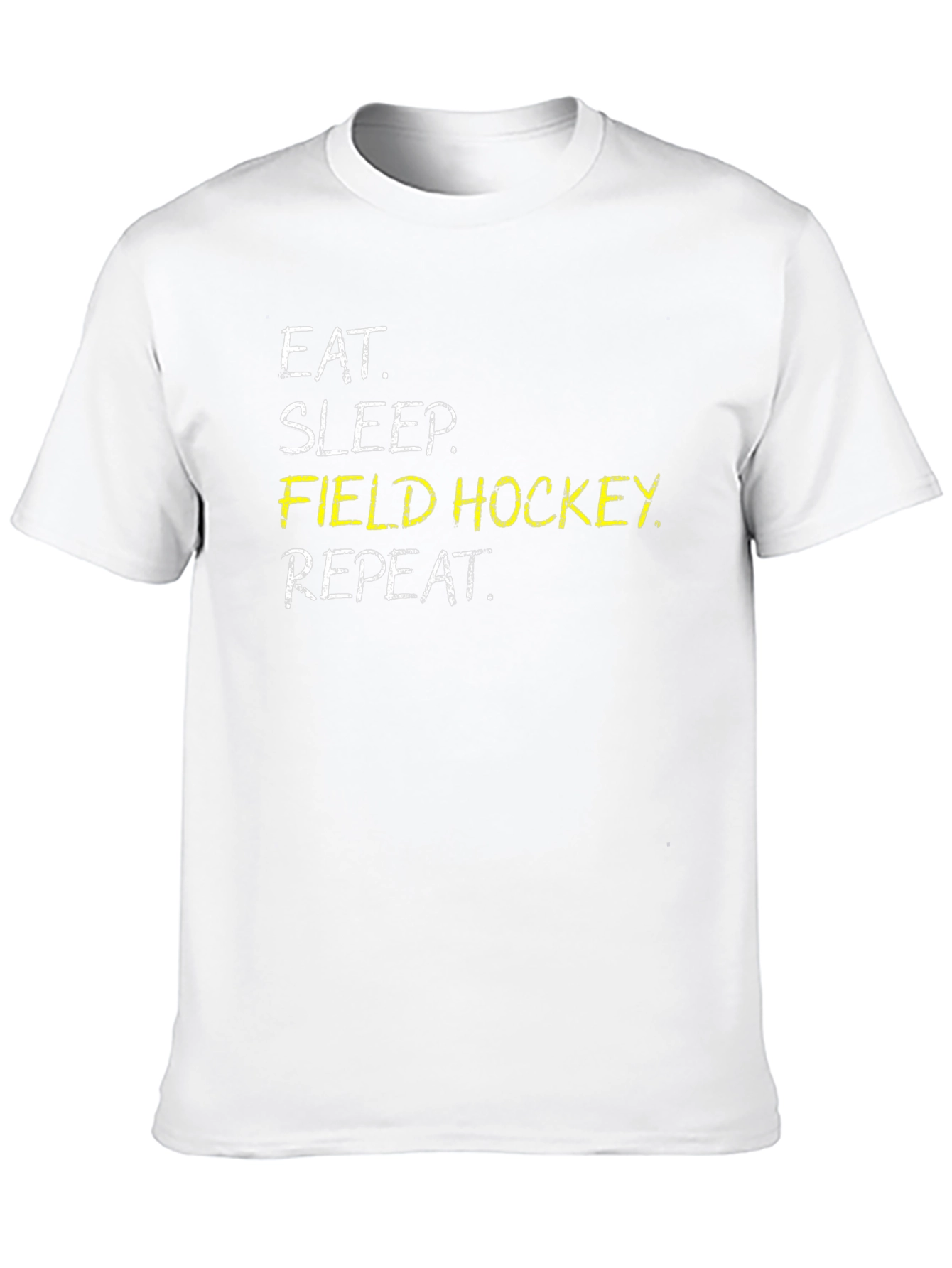 Eat Sleep Field Hockey Repeat Black T-Shirt