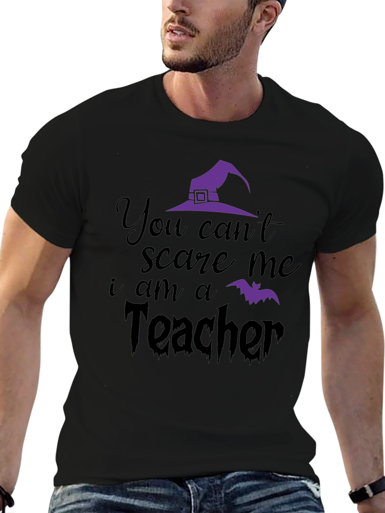 Teacher Halloween T-Shirt: You Cant Scare Me!