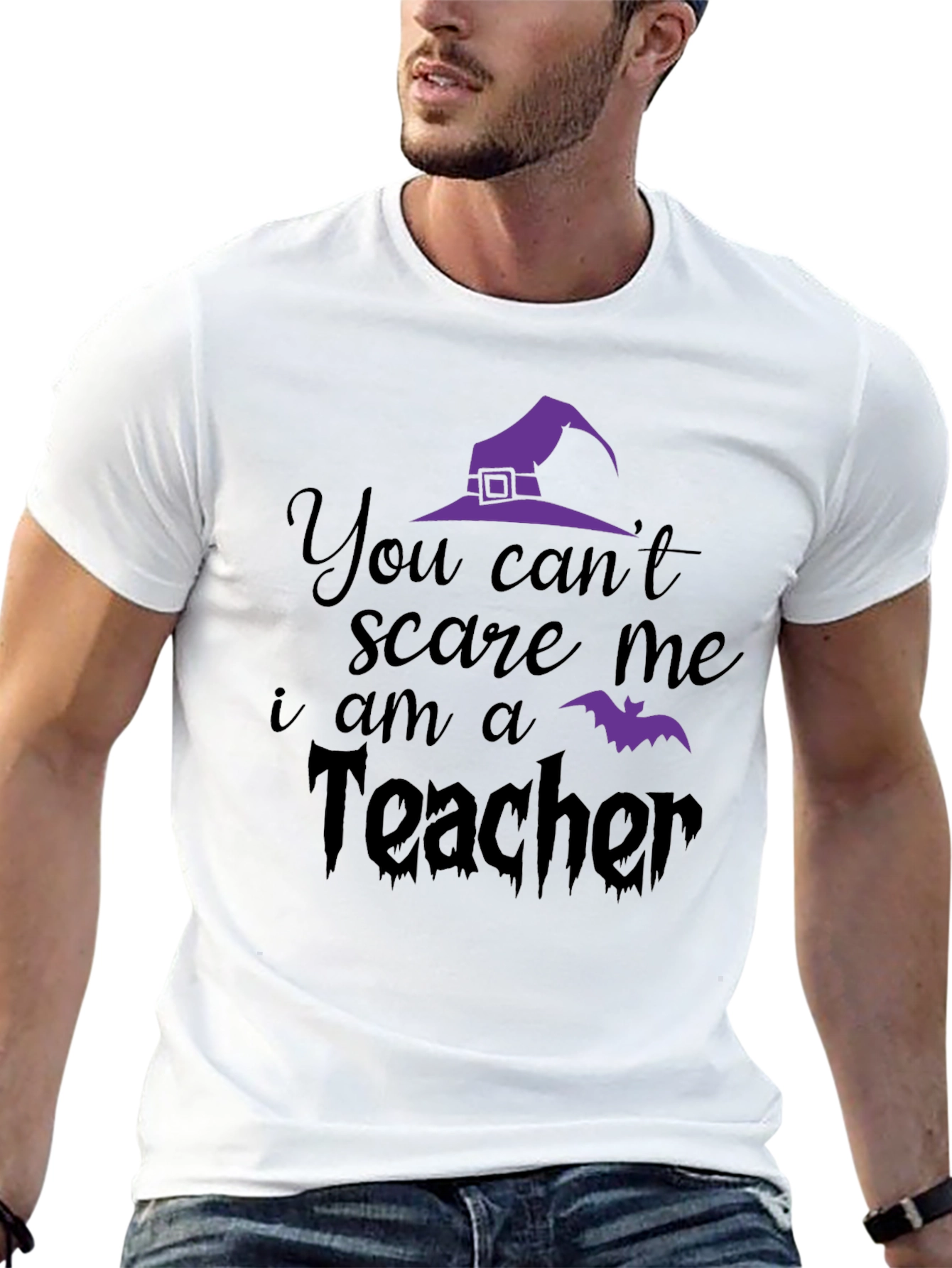 Teacher Halloween T-Shirt: You Cant Scare Me!