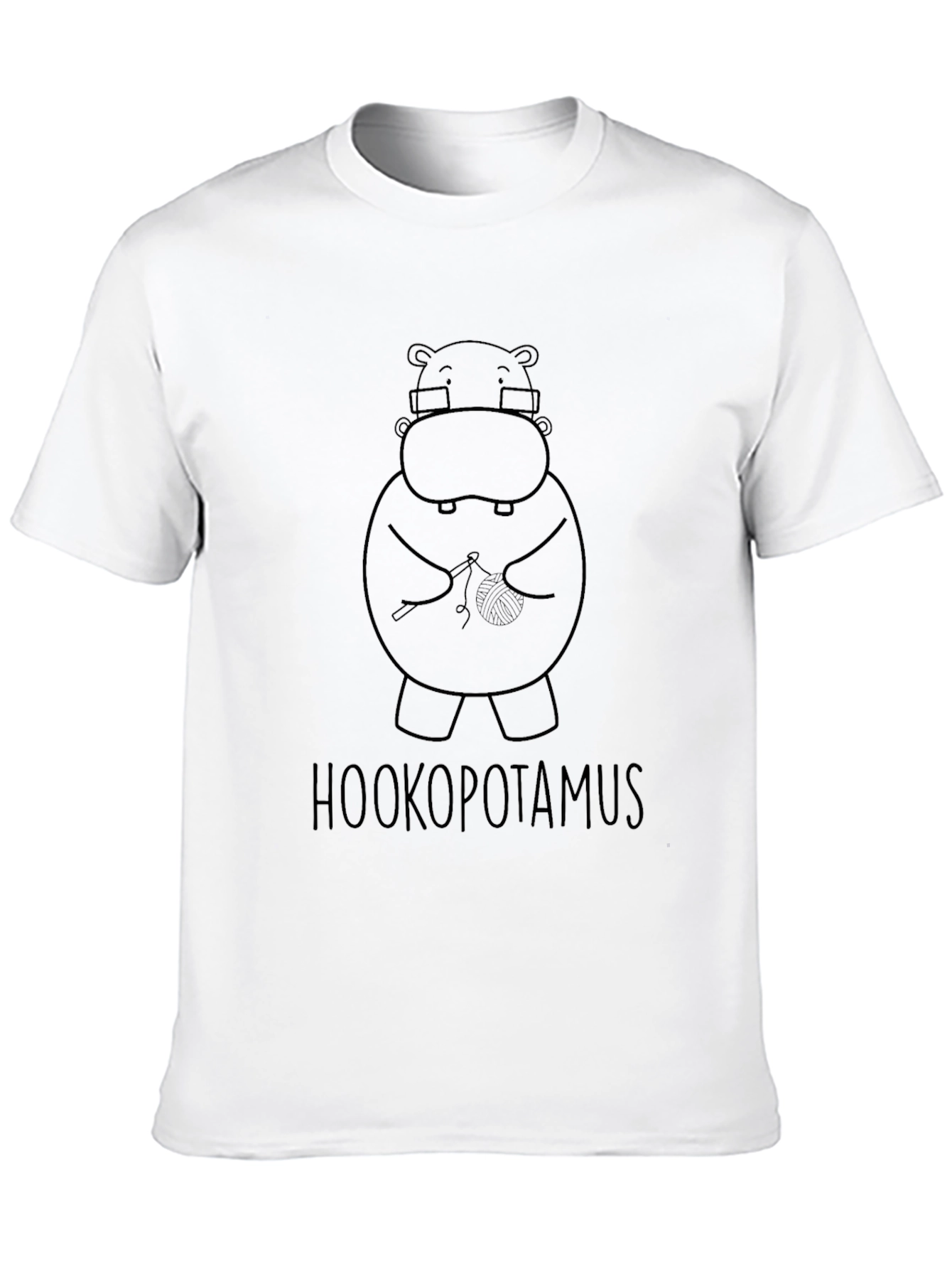 Hookopotamus T-Shirt - Knitted Hippo Tee