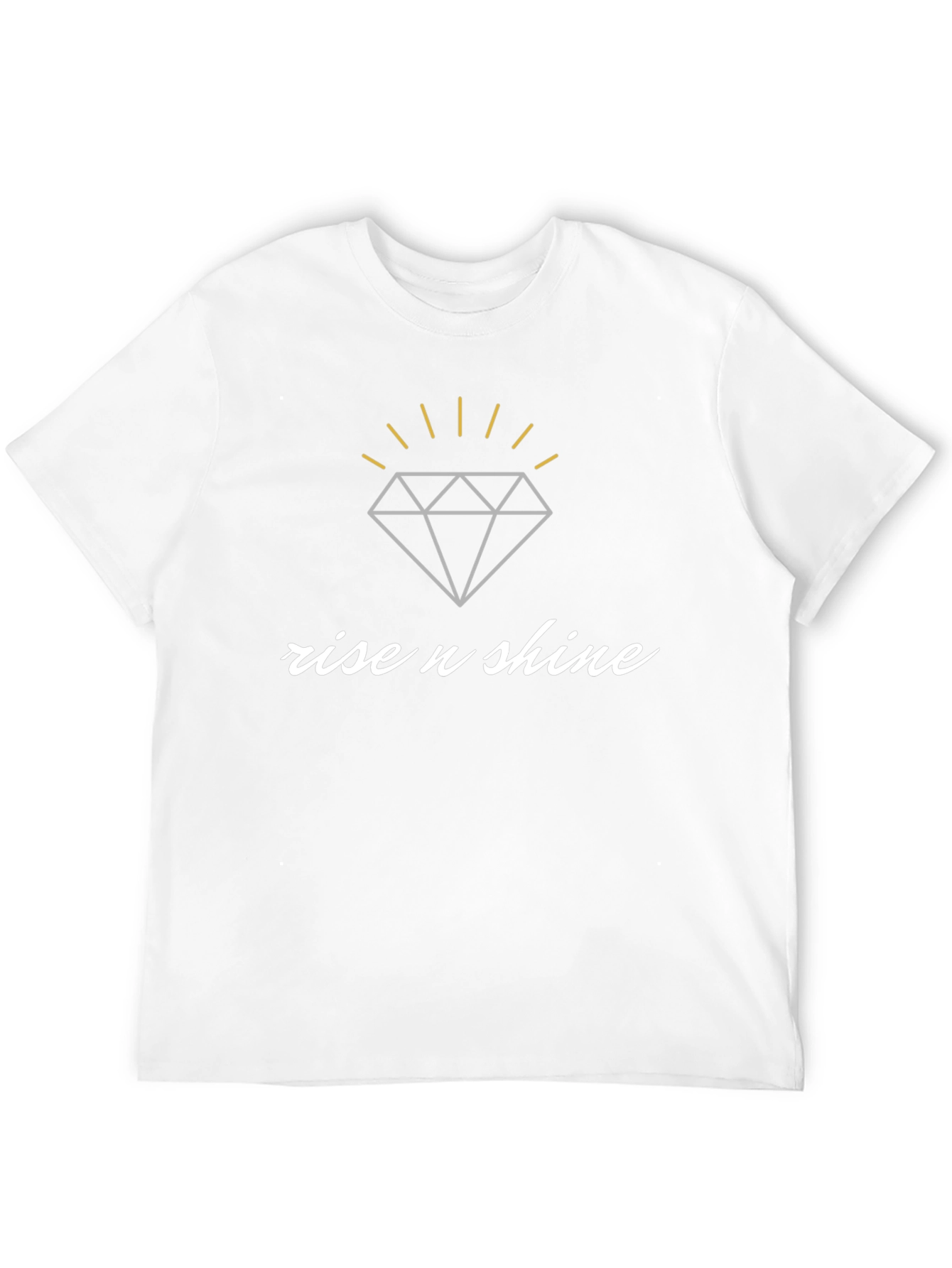 Rise n Shine Diamond Graphic Black T-Shirt