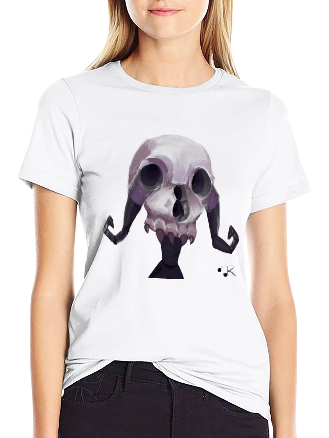 Skull Graphic Tee - Unique Gothic Design