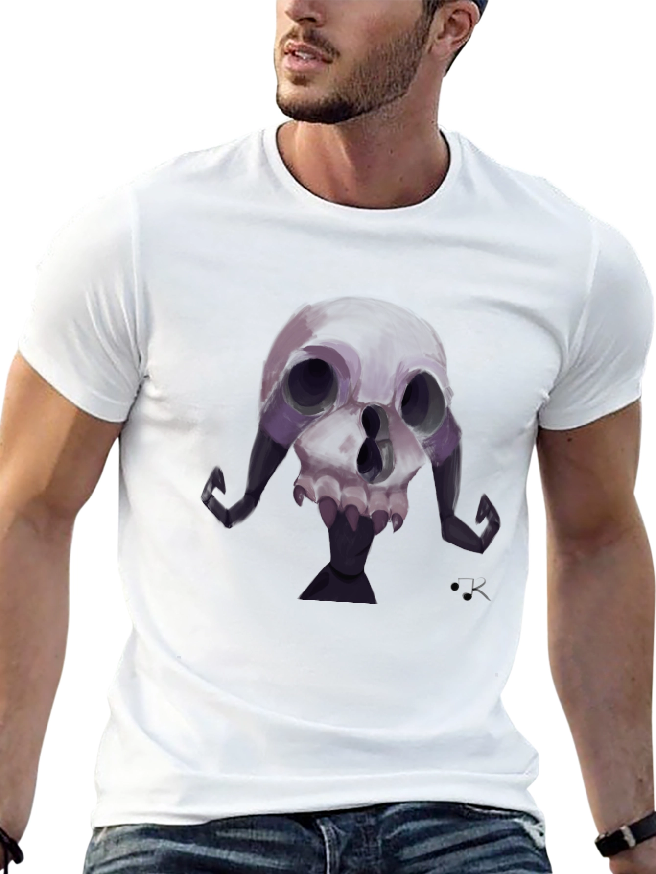 Skull Graphic Tee - Unique Gothic Design