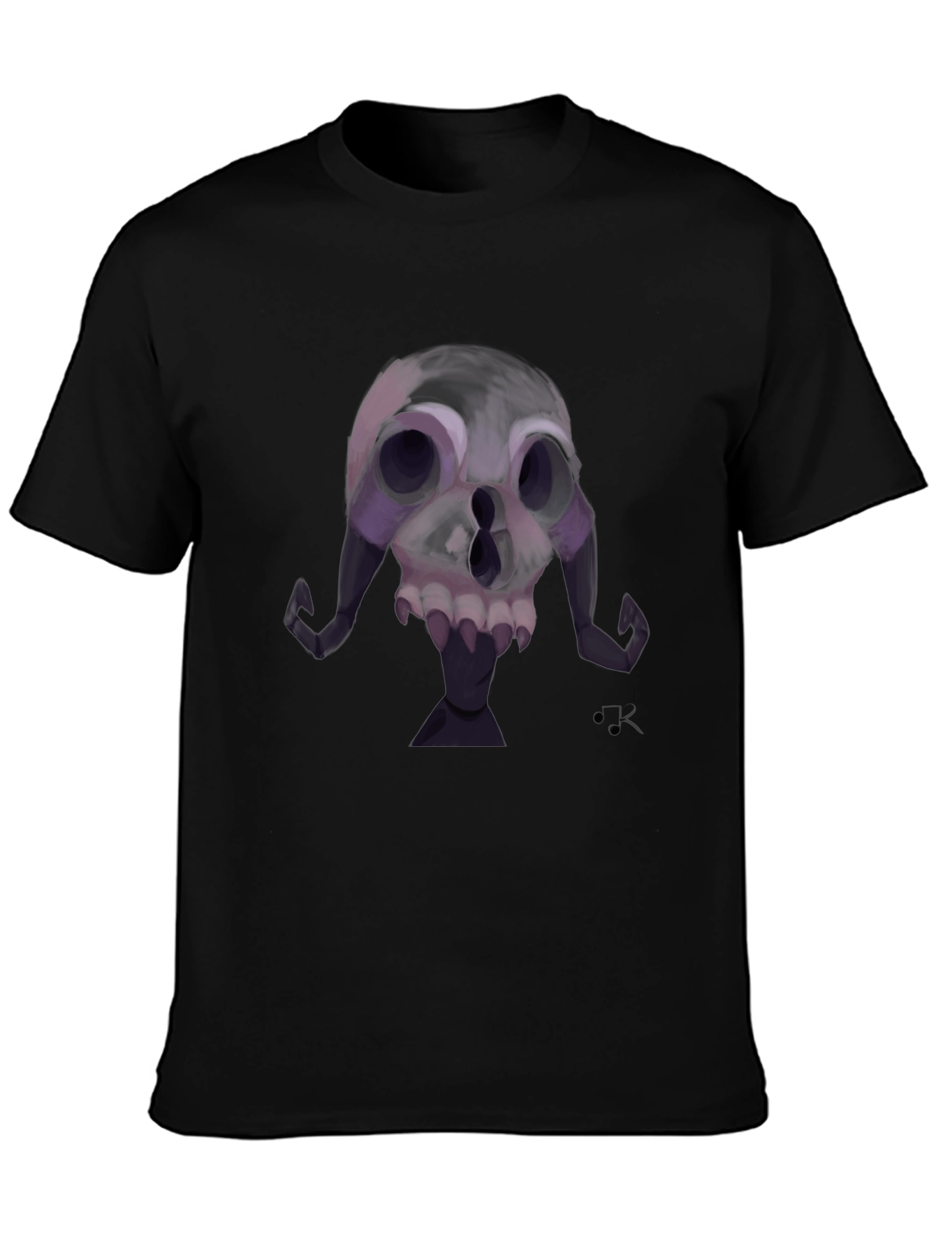 Skull Graphic Tee - Unique Gothic Design