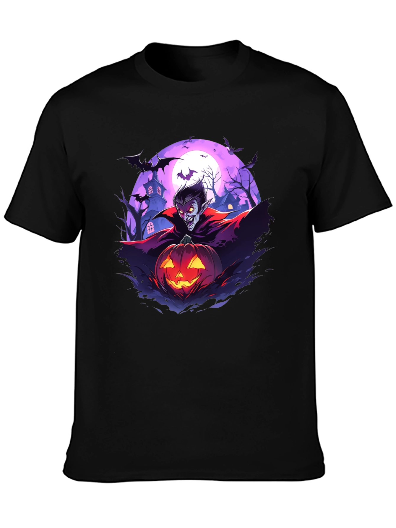 Vampire Pumpkin Halloween T-Shirt