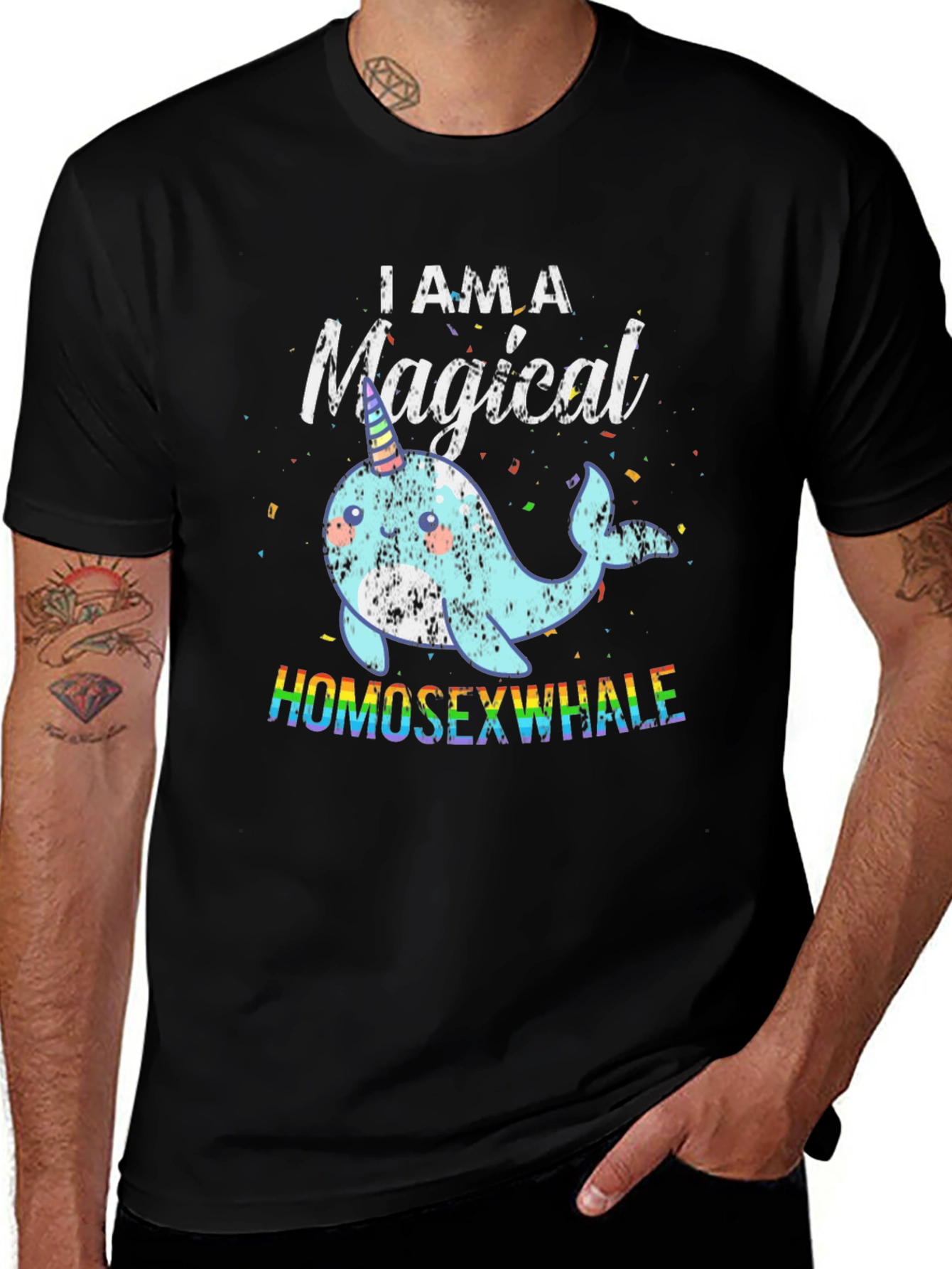 Magical Homosexwhale Graphic Tee