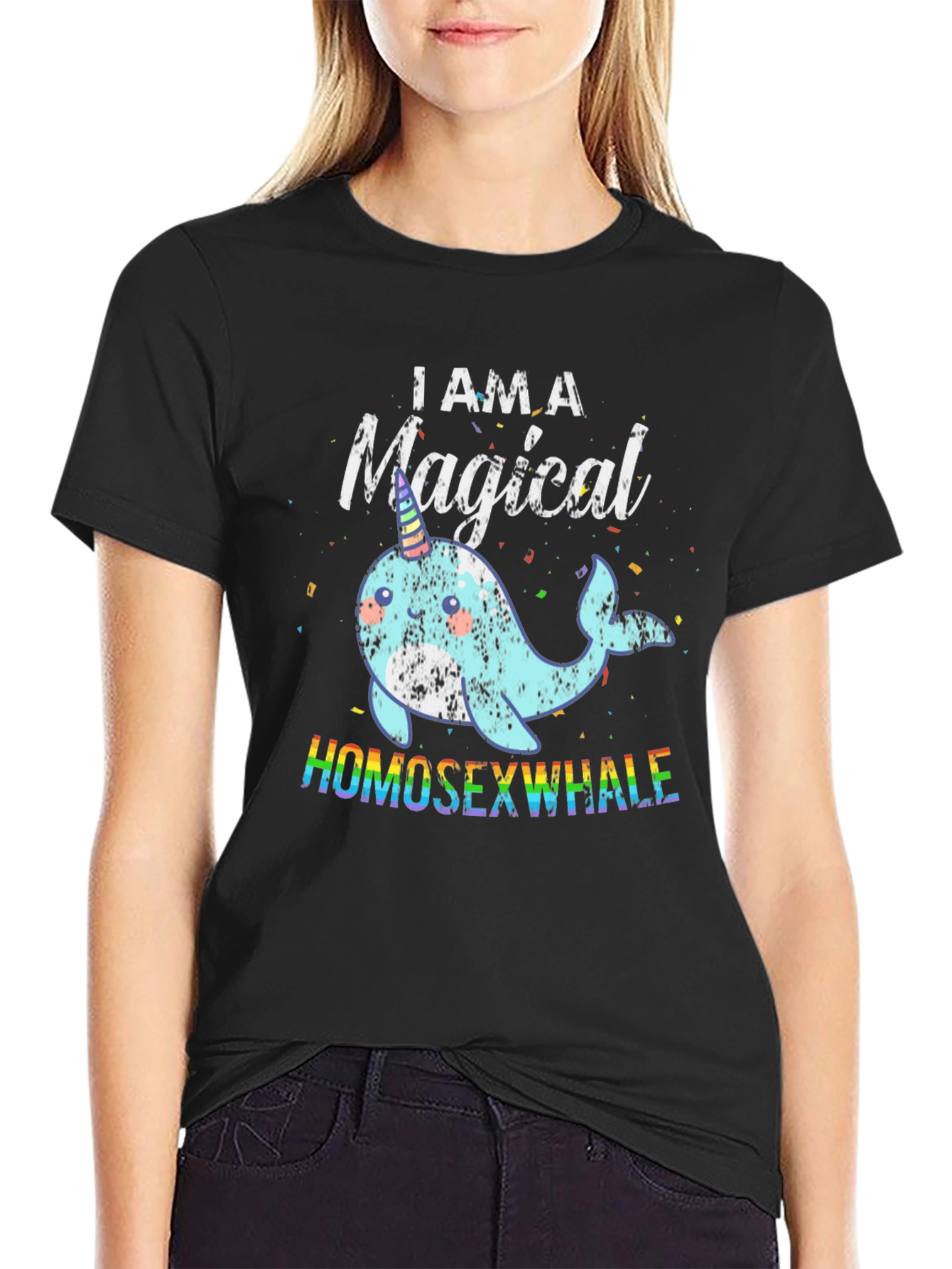 Magical Homosexwhale Graphic Tee