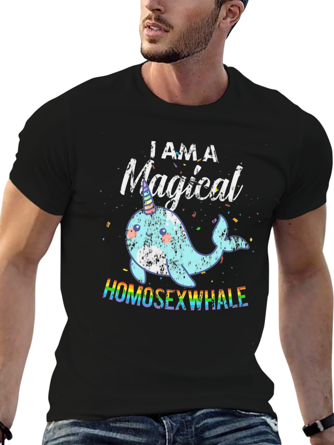 Magical Homosexwhale Graphic Tee