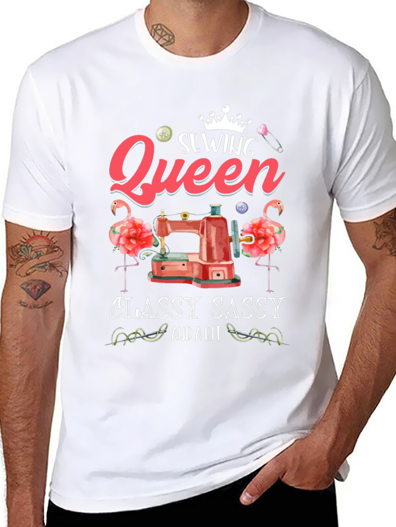 Sewing Queen T-Shirt - Classy Sassy Sewing Tee