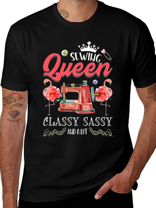 Sewing Queen T-Shirt - Classy Sassy Sewing Tee