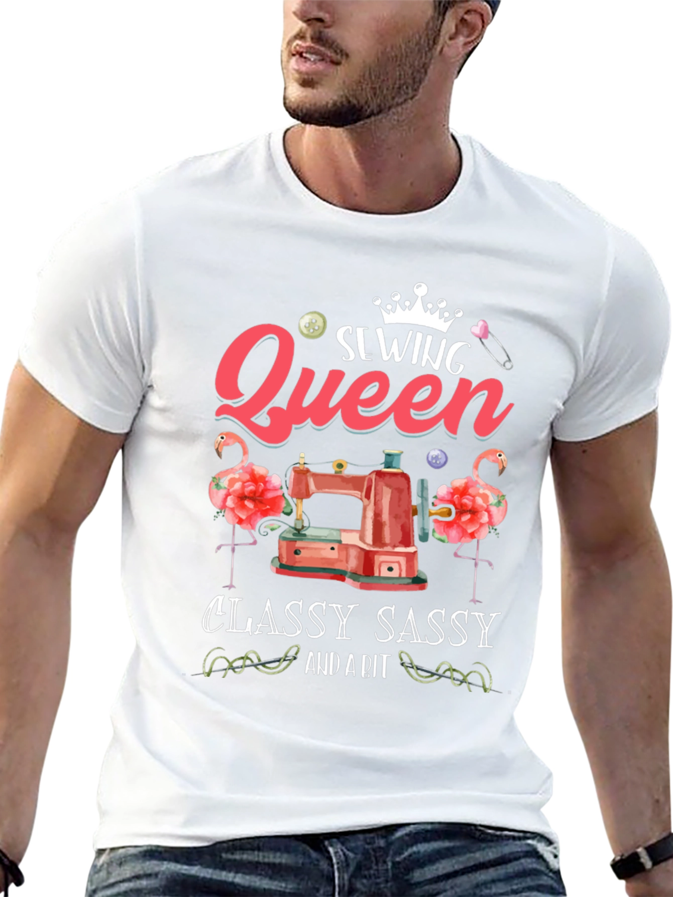 Sewing Queen T-Shirt - Classy Sassy Sewing Tee