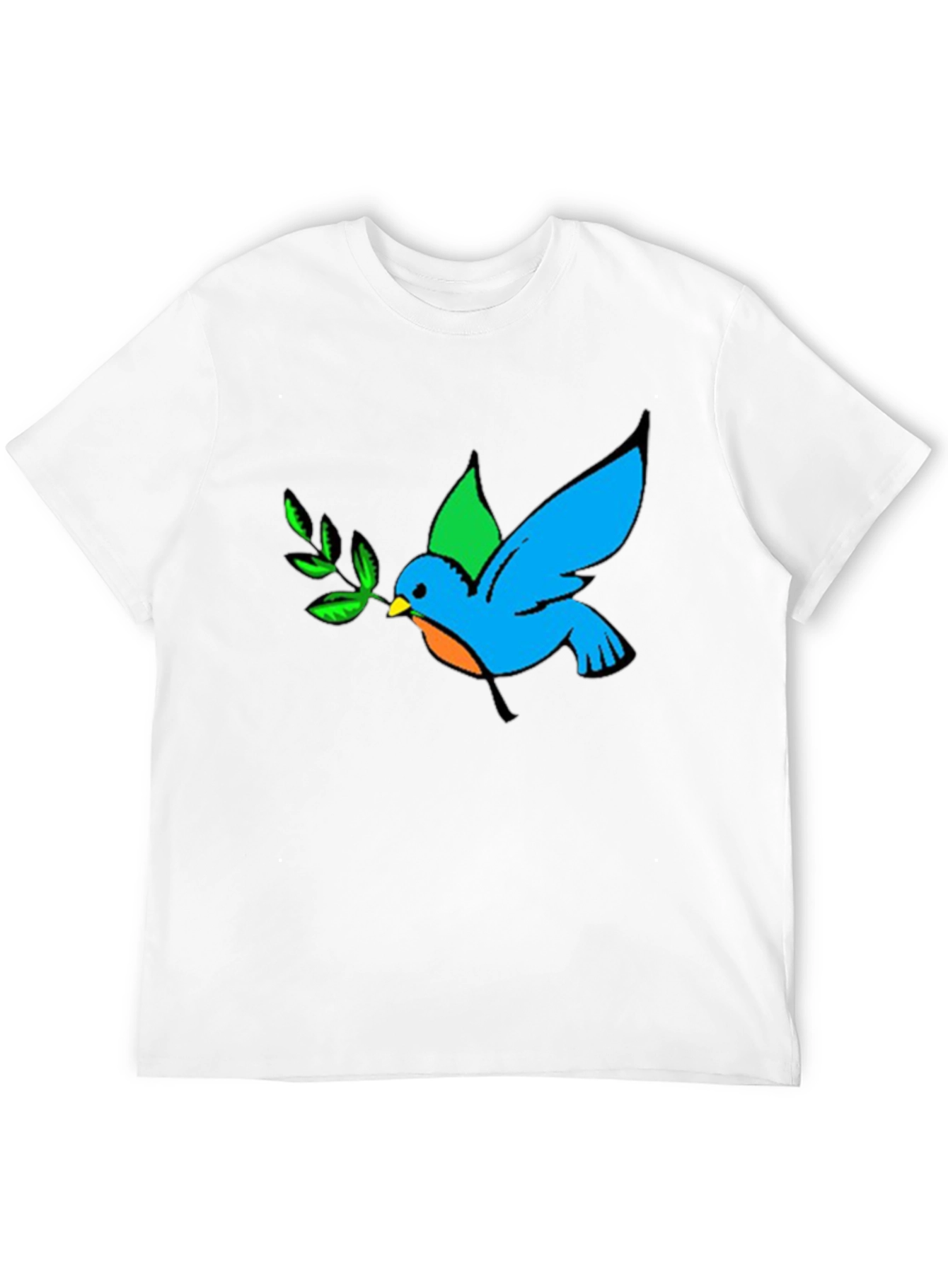 Peace Dove Graphic Black T-Shirt