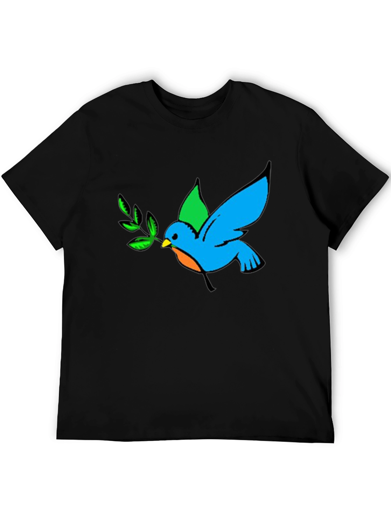Peace Dove Graphic Black T-Shirt
