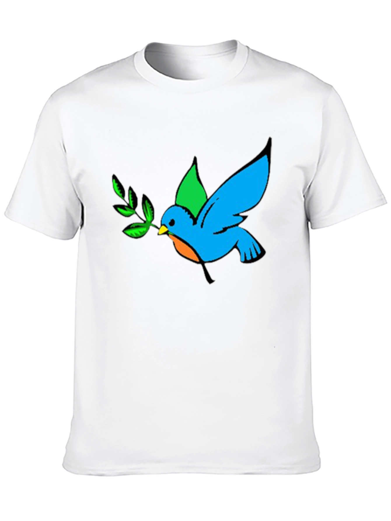 Peace Dove Graphic Black T-Shirt