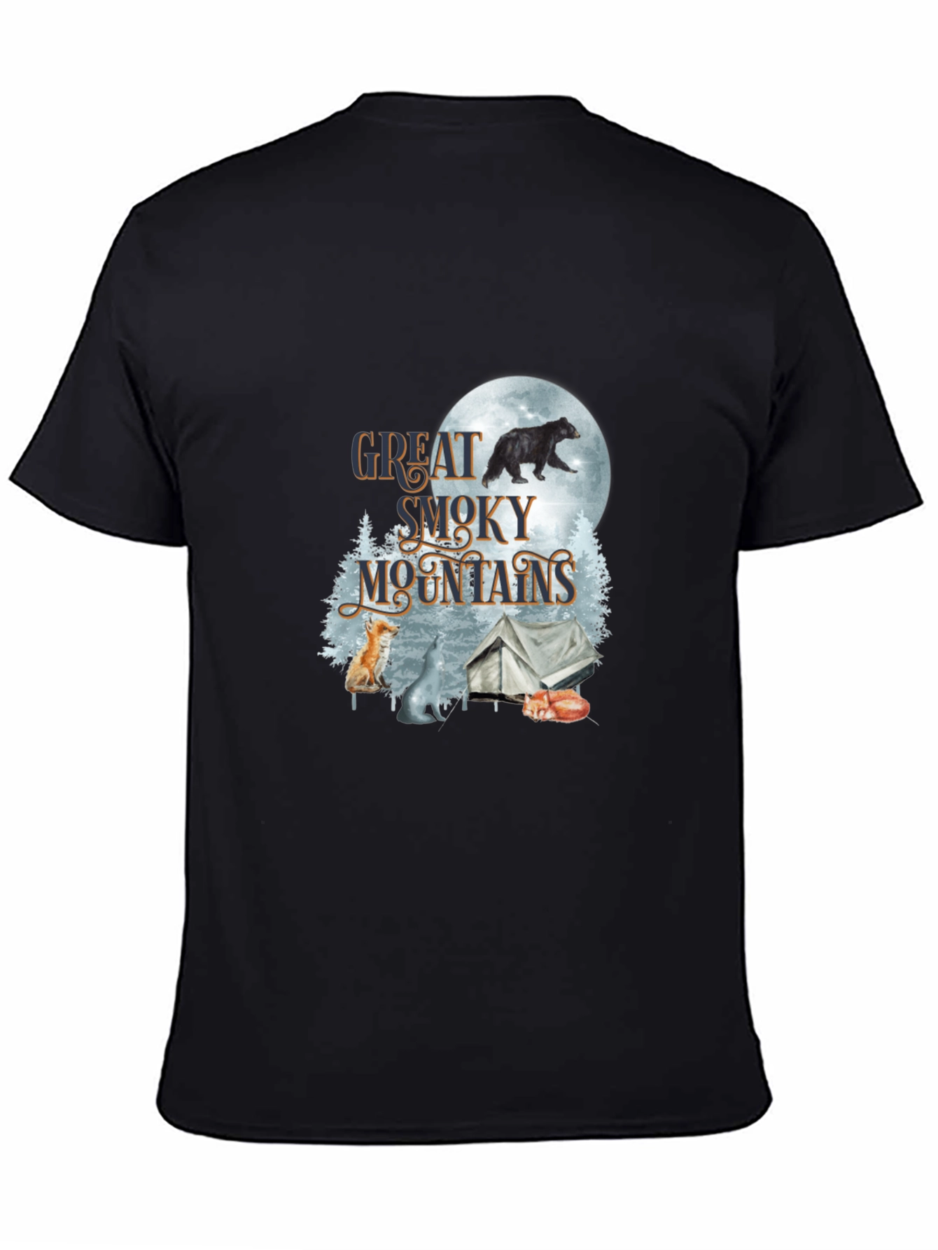 Great Smoky Mountains Black T-Shirt