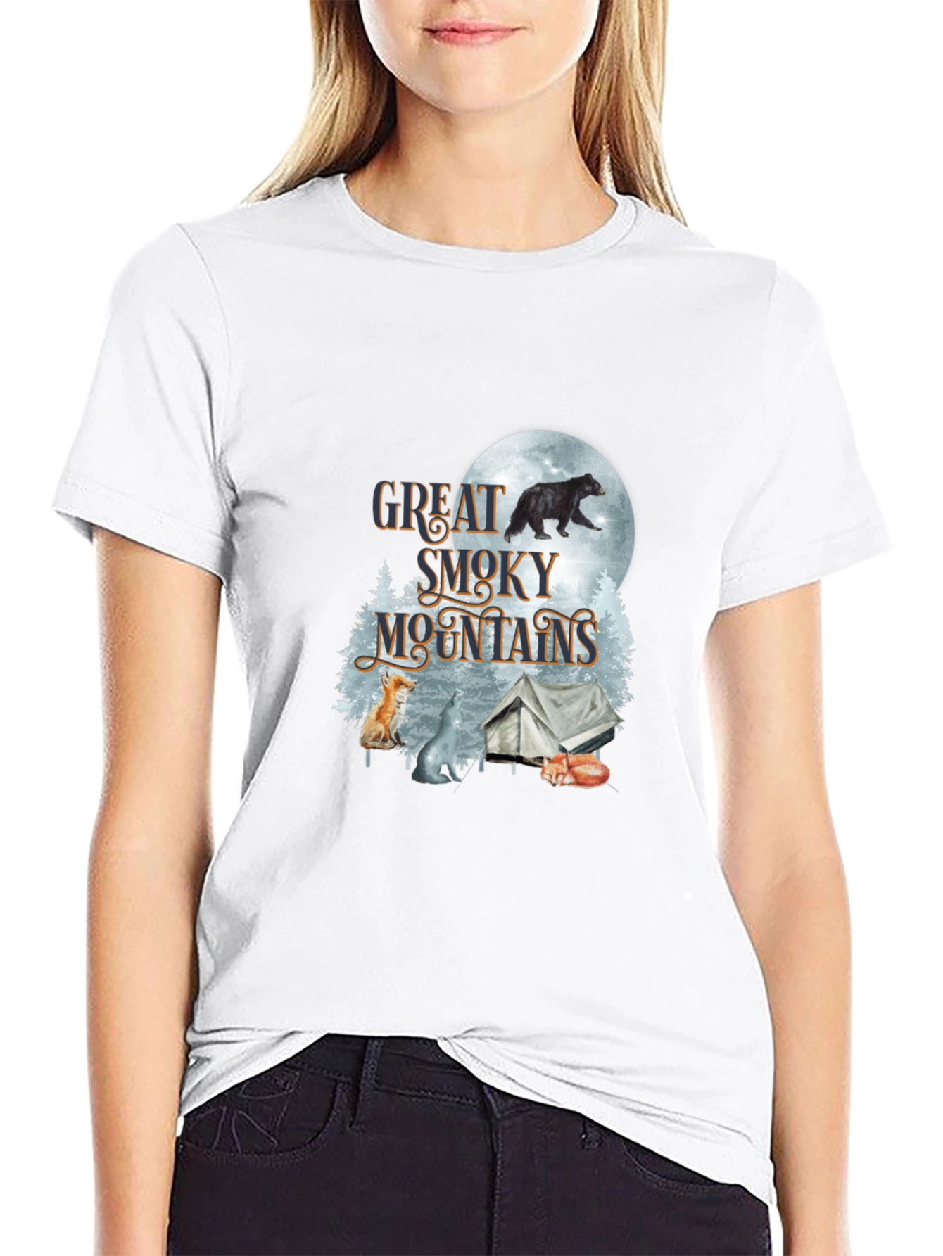 Great Smoky Mountains Black T-Shirt