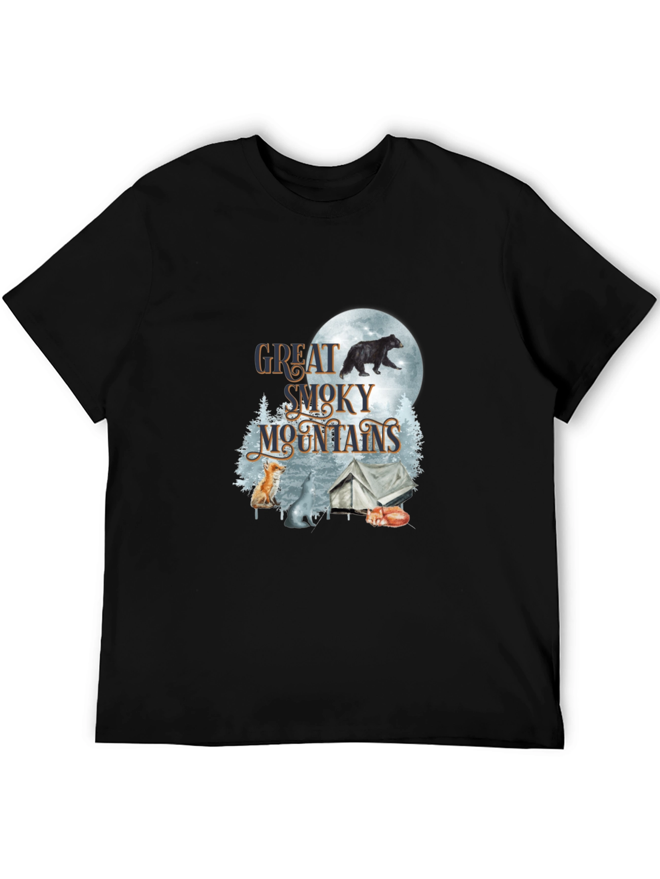 Great Smoky Mountains Black T-Shirt