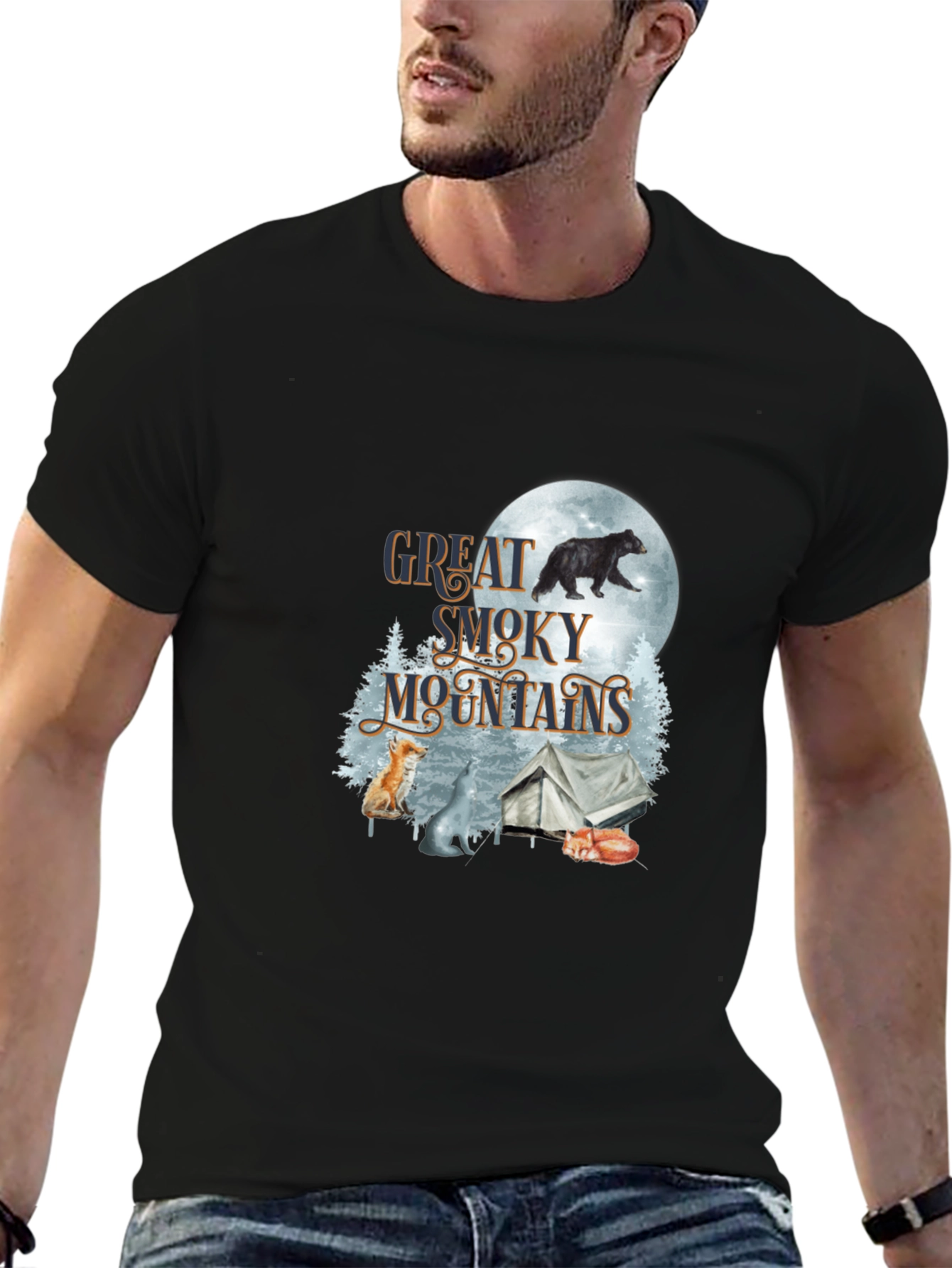 Great Smoky Mountains Black T-Shirt