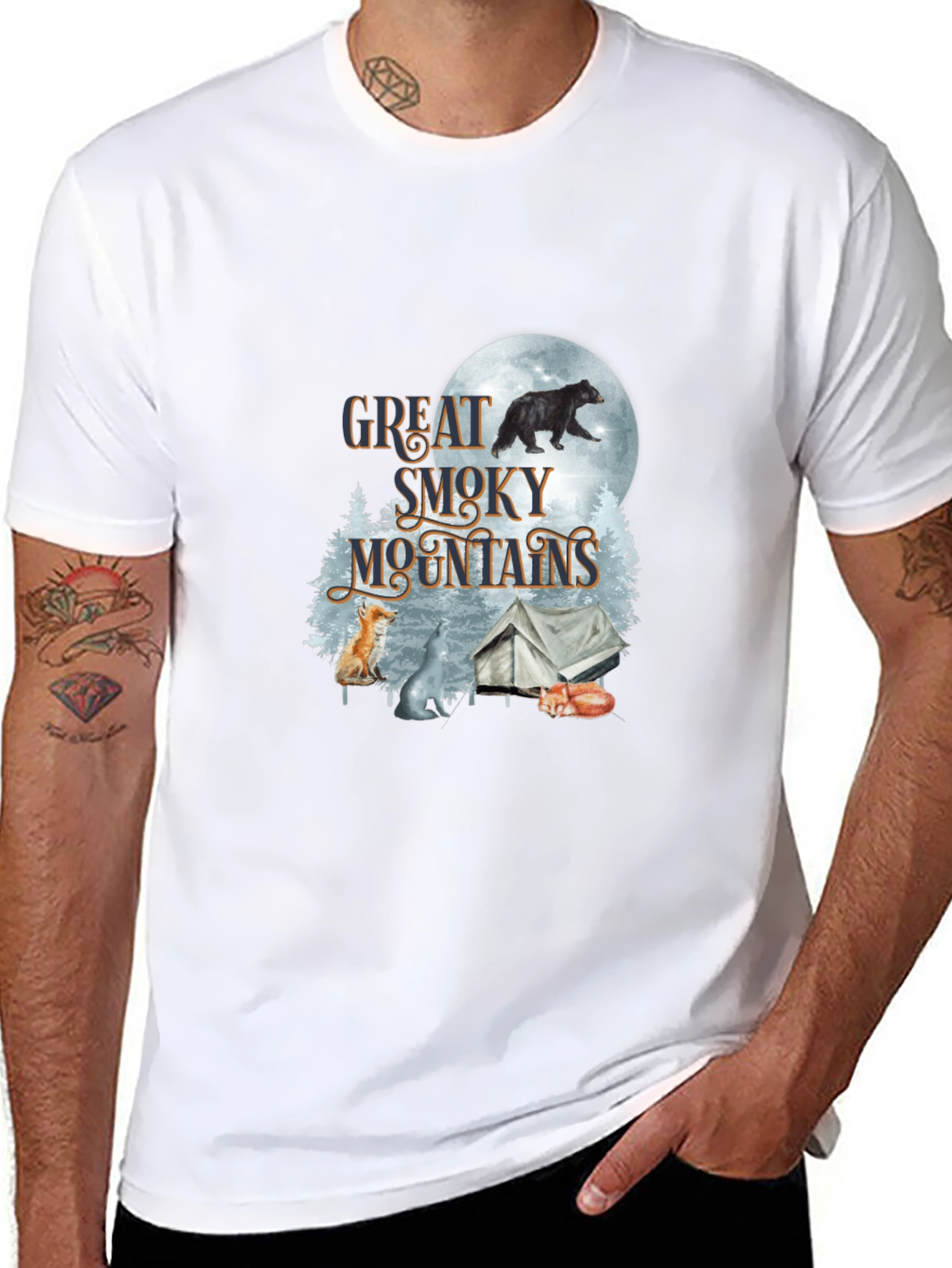 Great Smoky Mountains Black T-Shirt