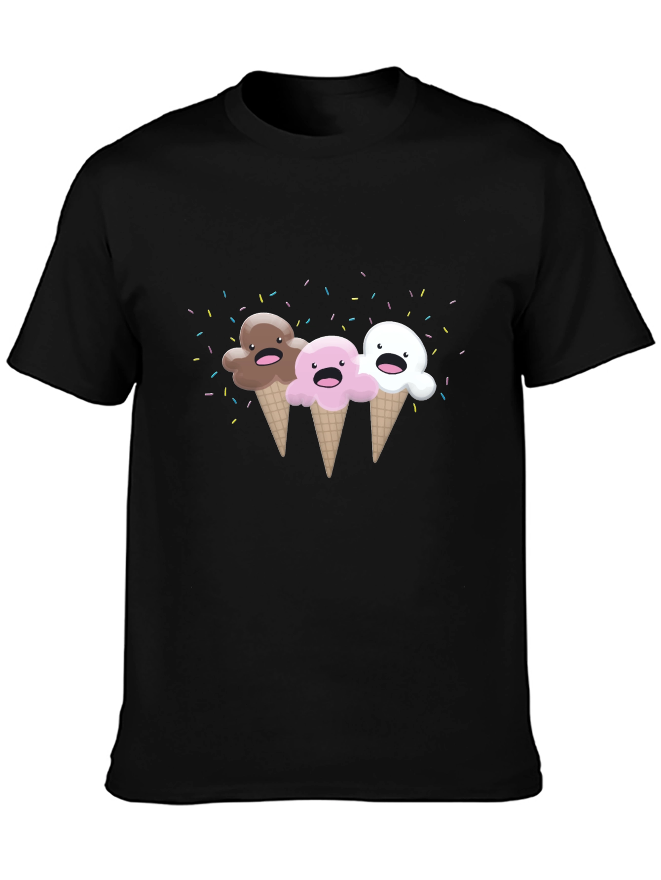 Kawaii Ice Cream Cones Graphic Tee
