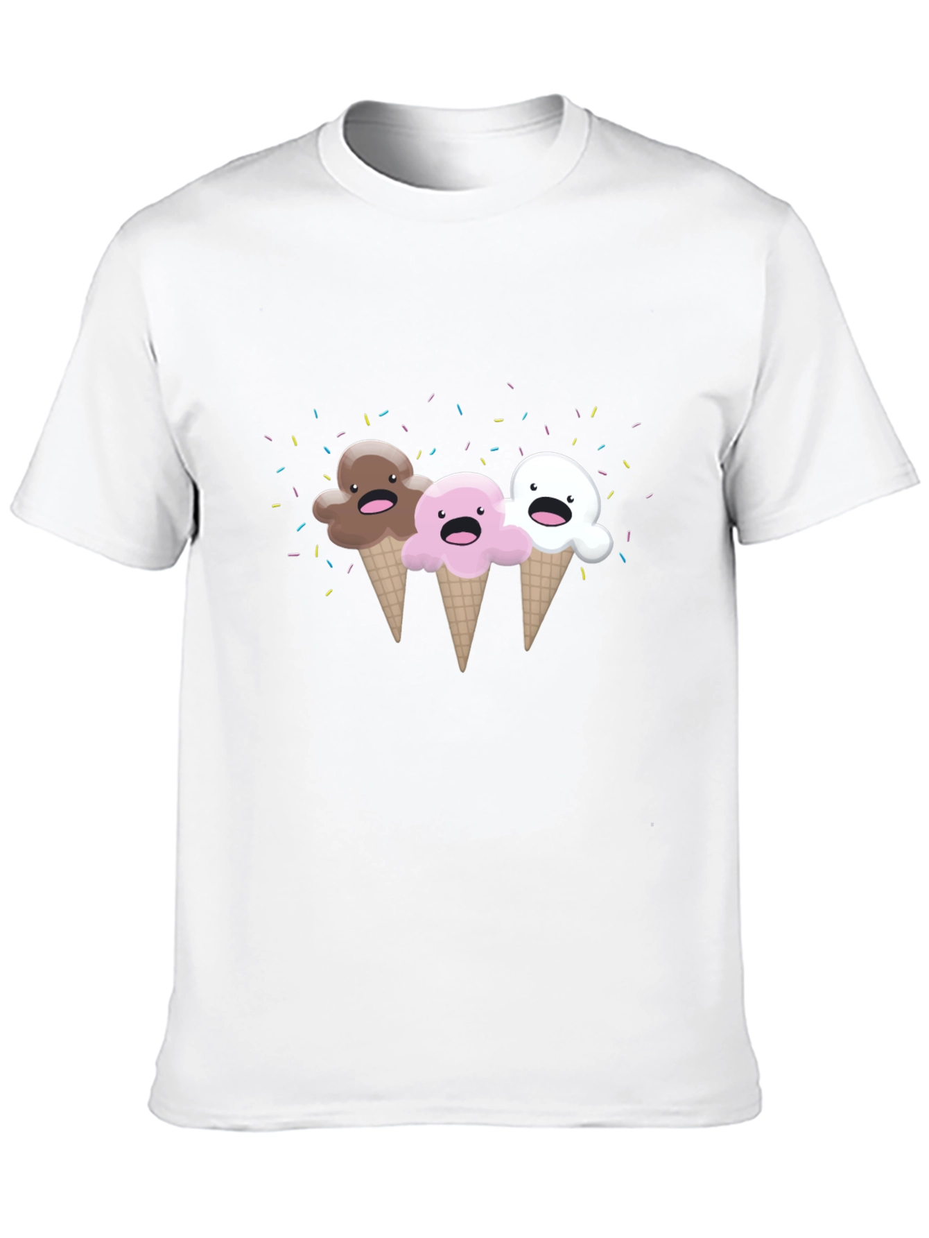Kawaii Ice Cream Cones Graphic Tee