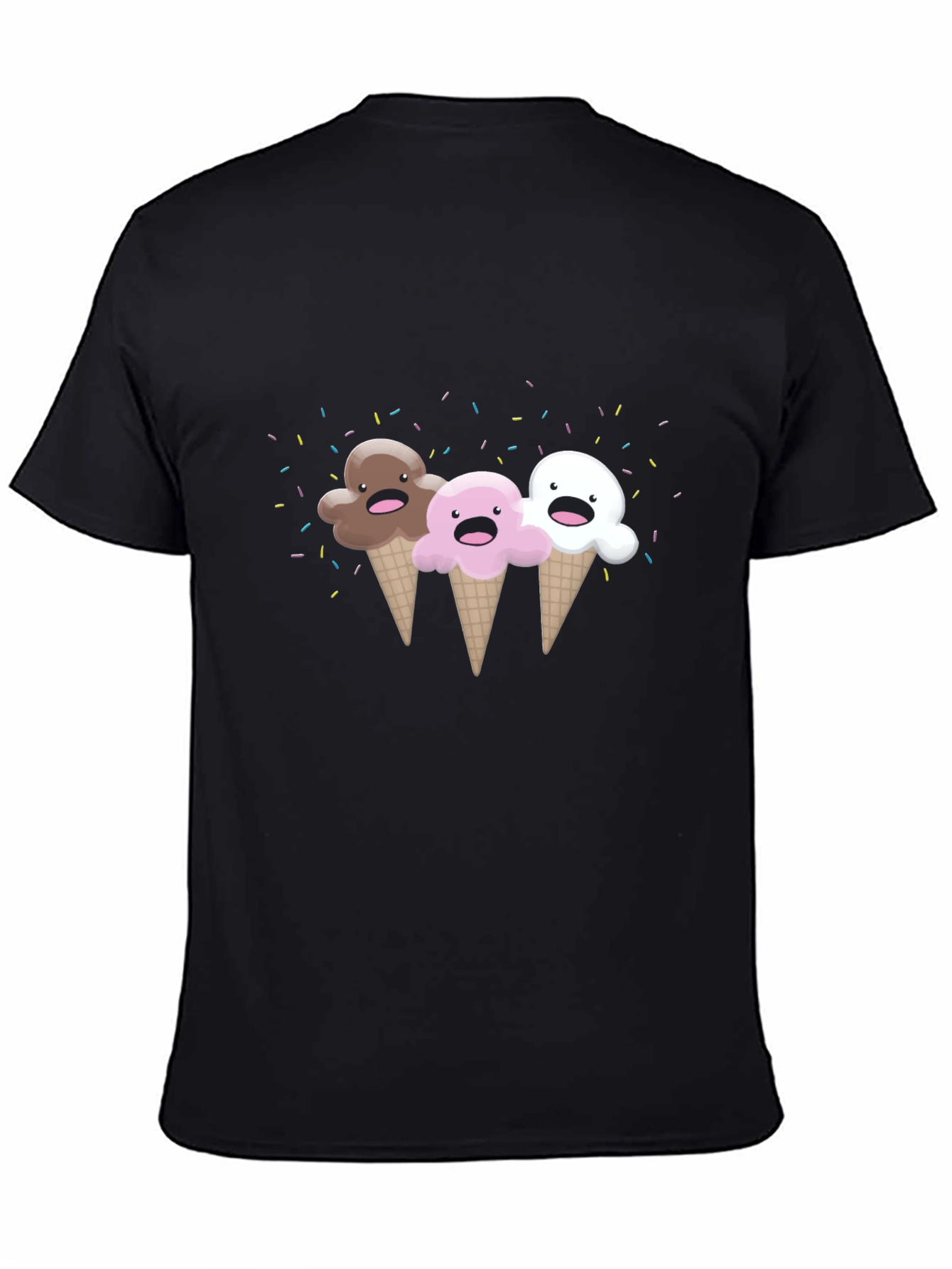 Kawaii Ice Cream Cones Graphic Tee