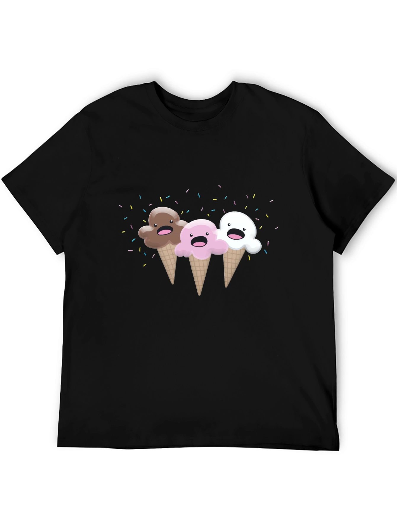 Kawaii Ice Cream Cones Graphic Tee