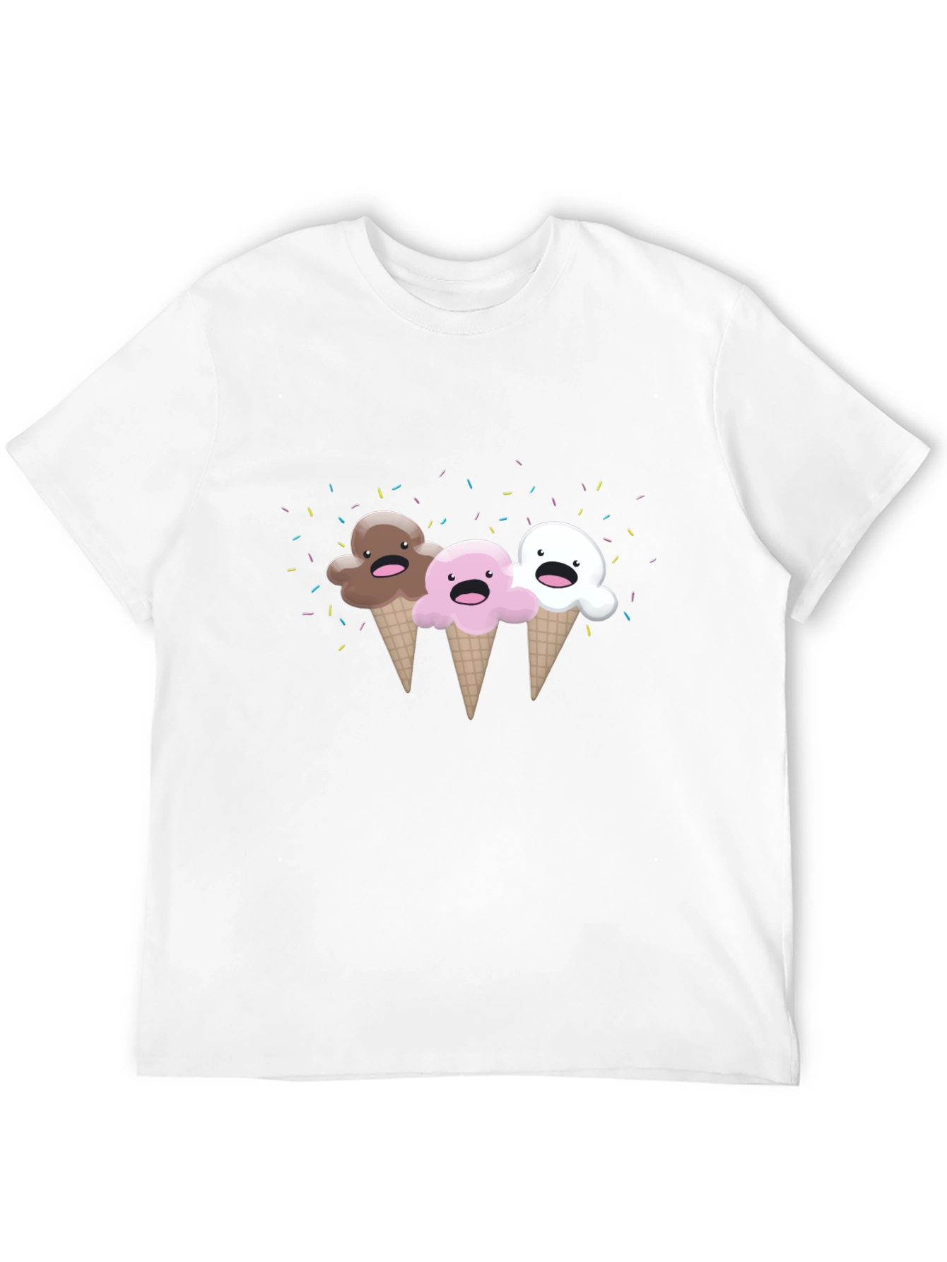 Kawaii Ice Cream Cones Graphic Tee