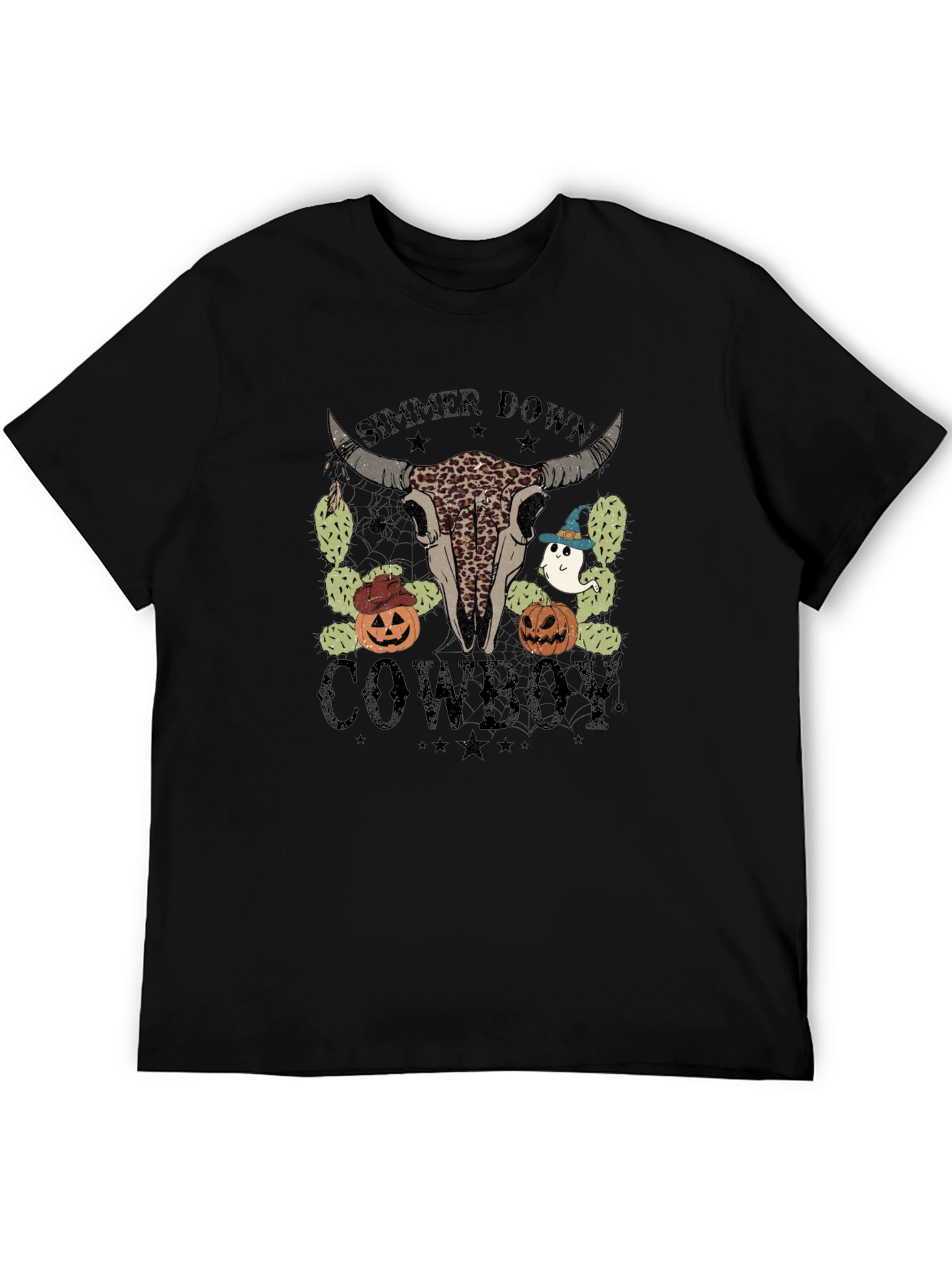 Simmer Down Cowboy Halloween T-Shirt