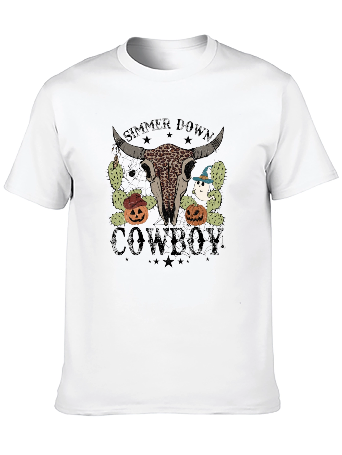 Simmer Down Cowboy Halloween T-Shirt