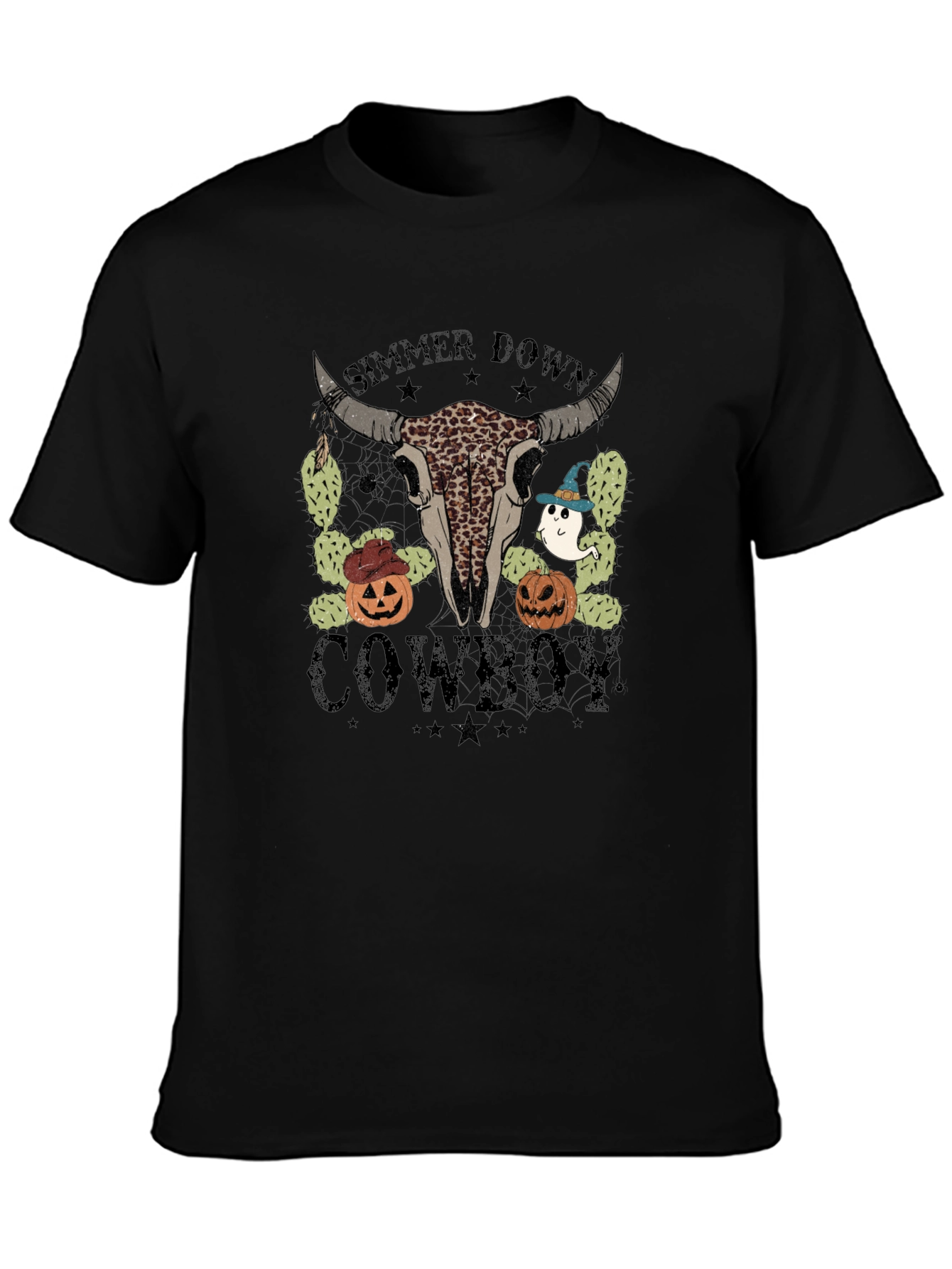 Simmer Down Cowboy Halloween T-Shirt