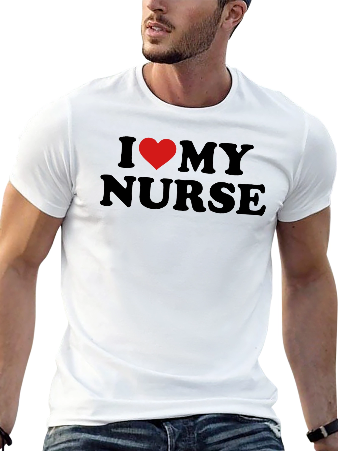 I Love My Nurse T-Shirt - Heart Graphic Tee