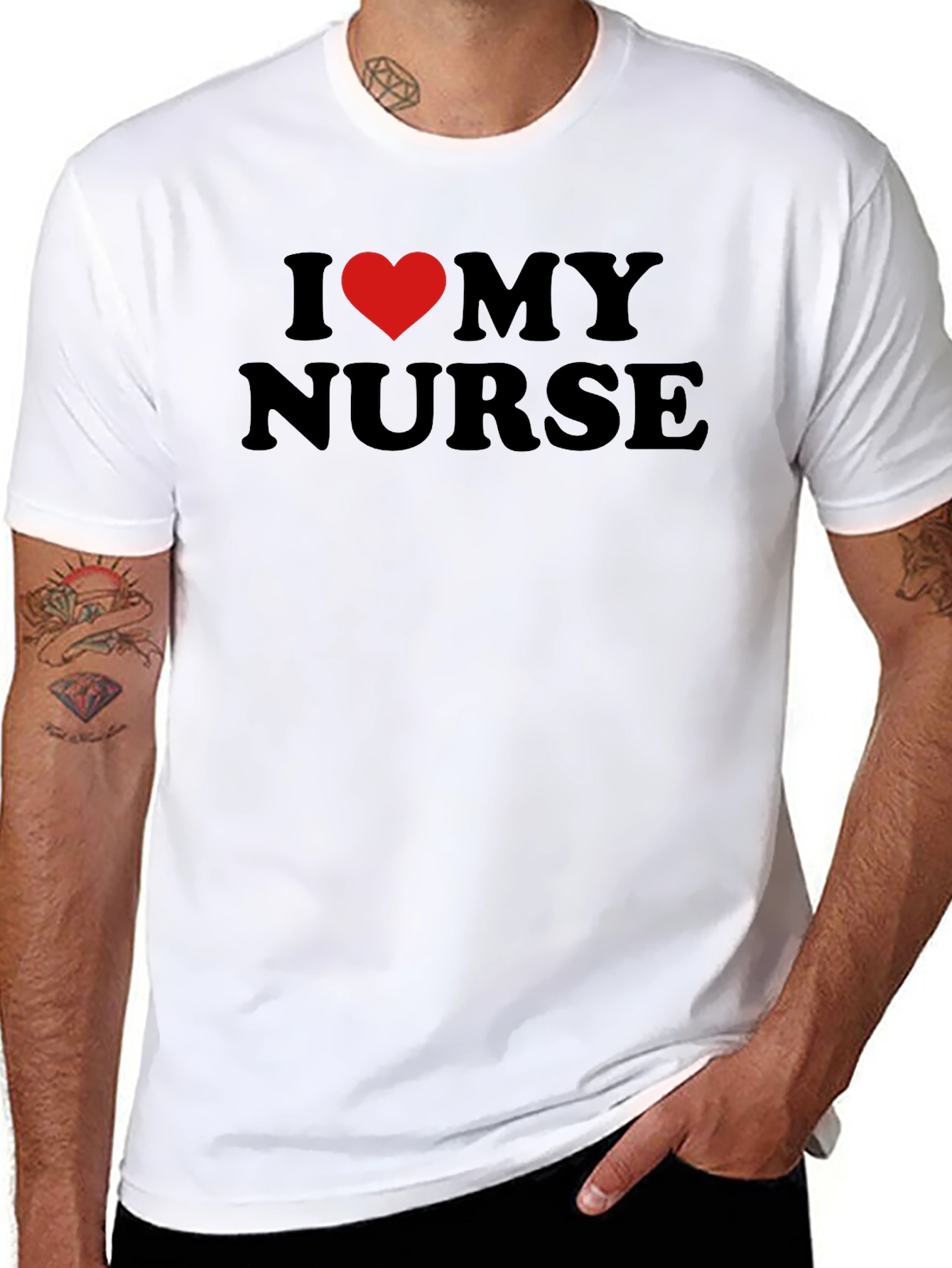 I Love My Nurse T-Shirt - Heart Graphic Tee
