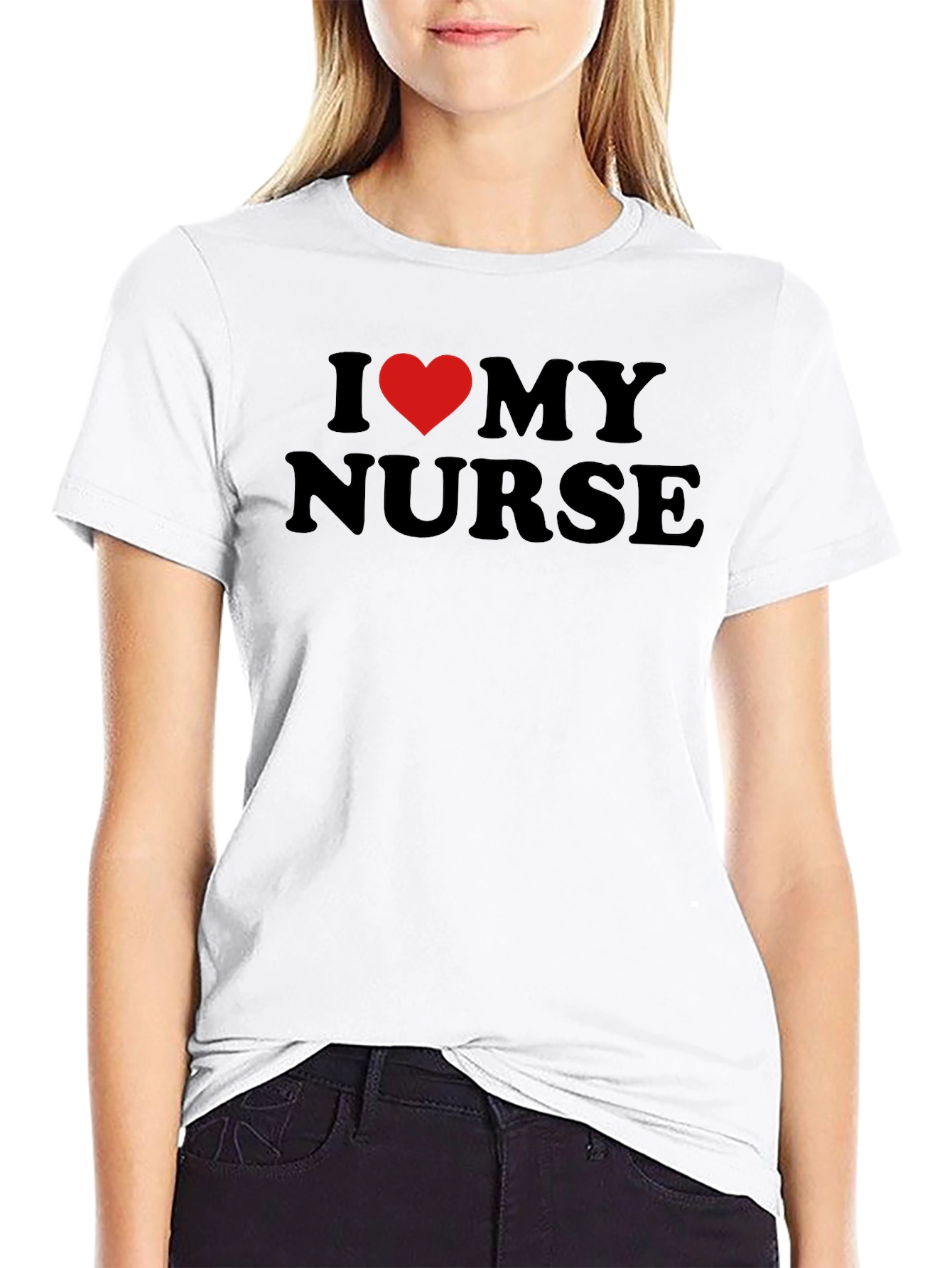 I Love My Nurse T-Shirt - Heart Graphic Tee