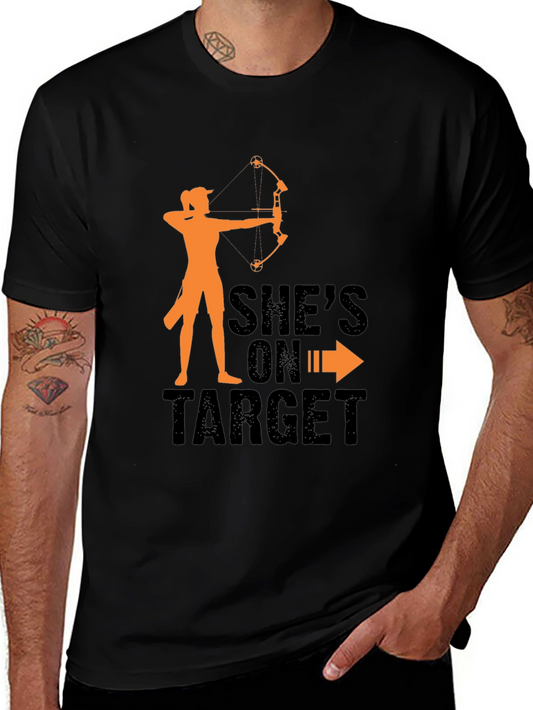 Shes On Target Archery T-Shirt - Black