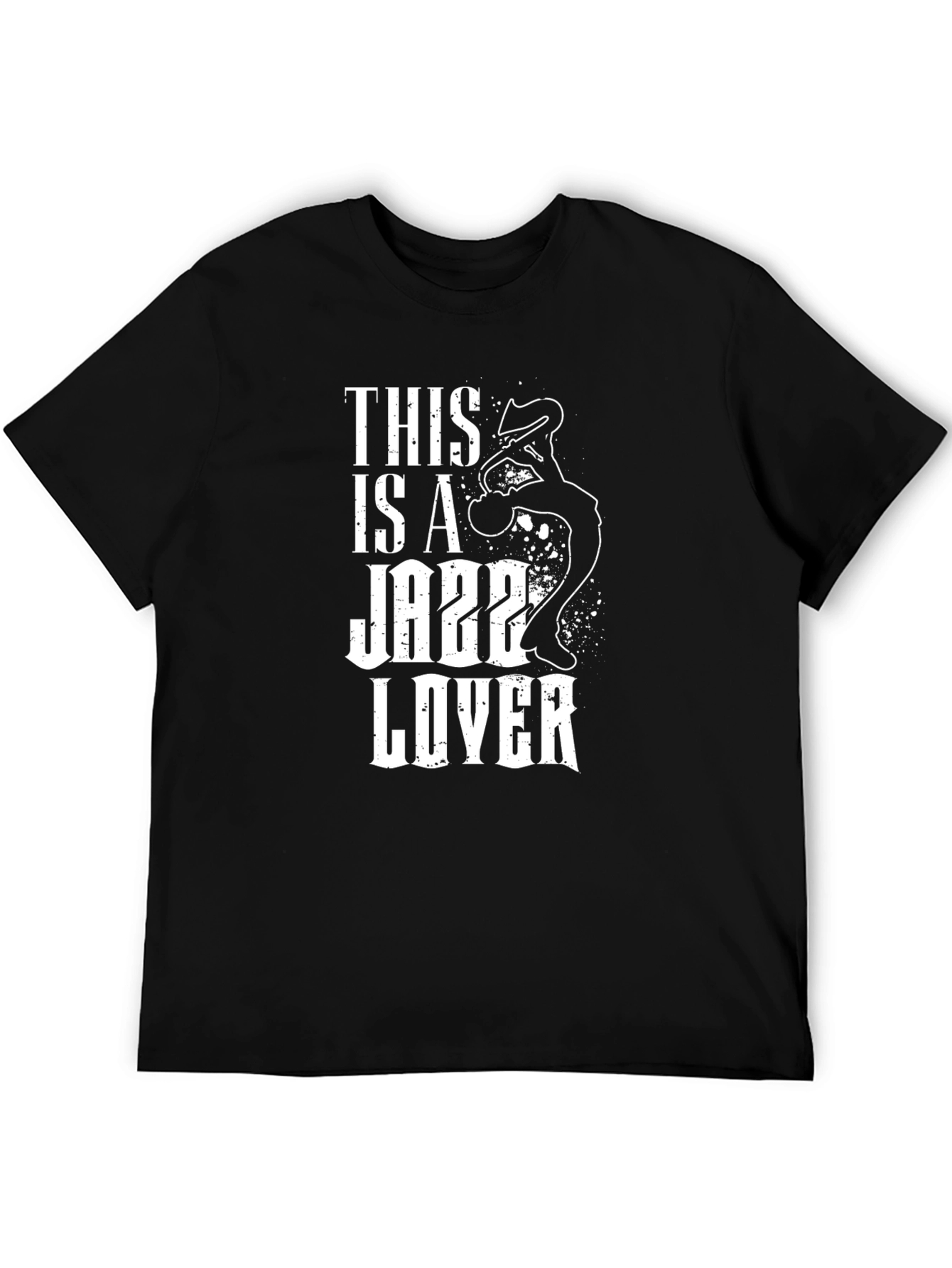 Jazz Lover Black Graphic T-Shirt