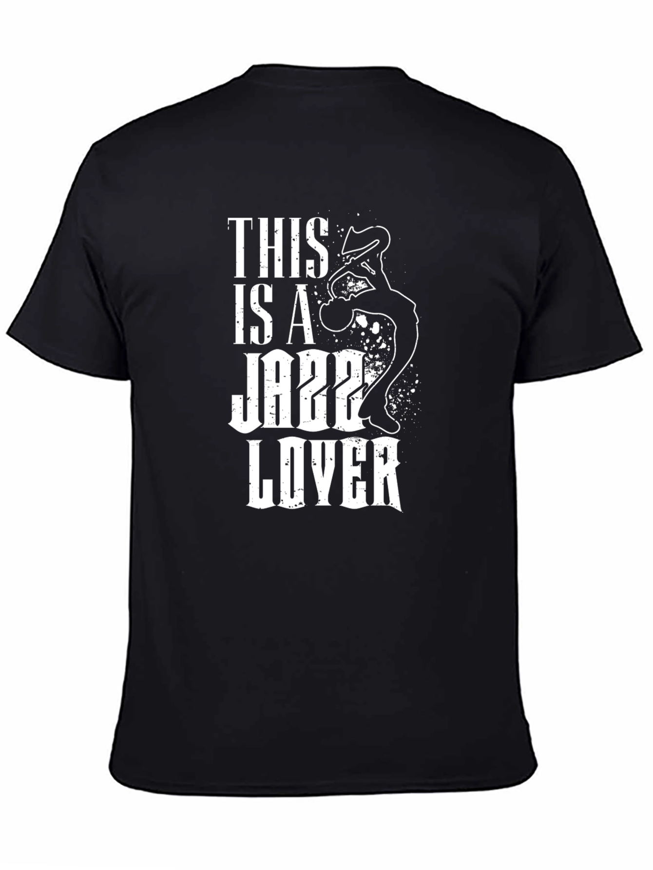 Jazz Lover Black Graphic T-Shirt