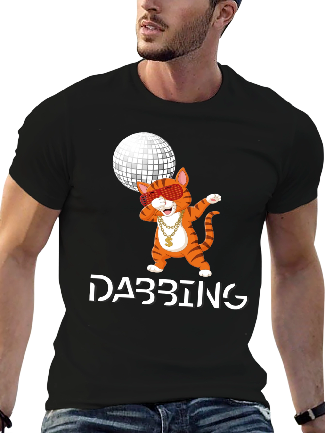 Dabbing Cat T-Shirt - Funny Graphic Tee