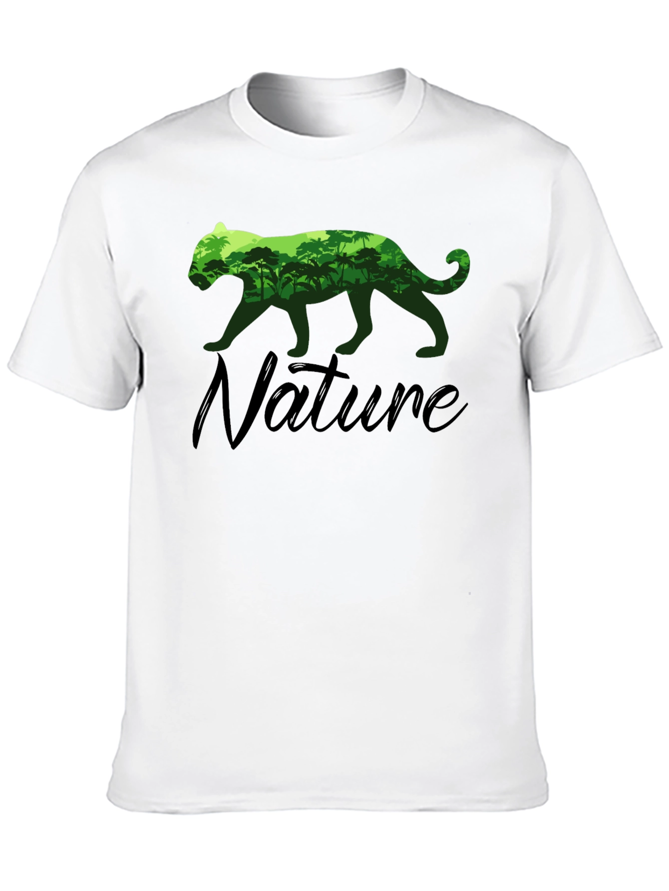 Nature Lover Tee: Panther Rainforest Graphic T-Shirt