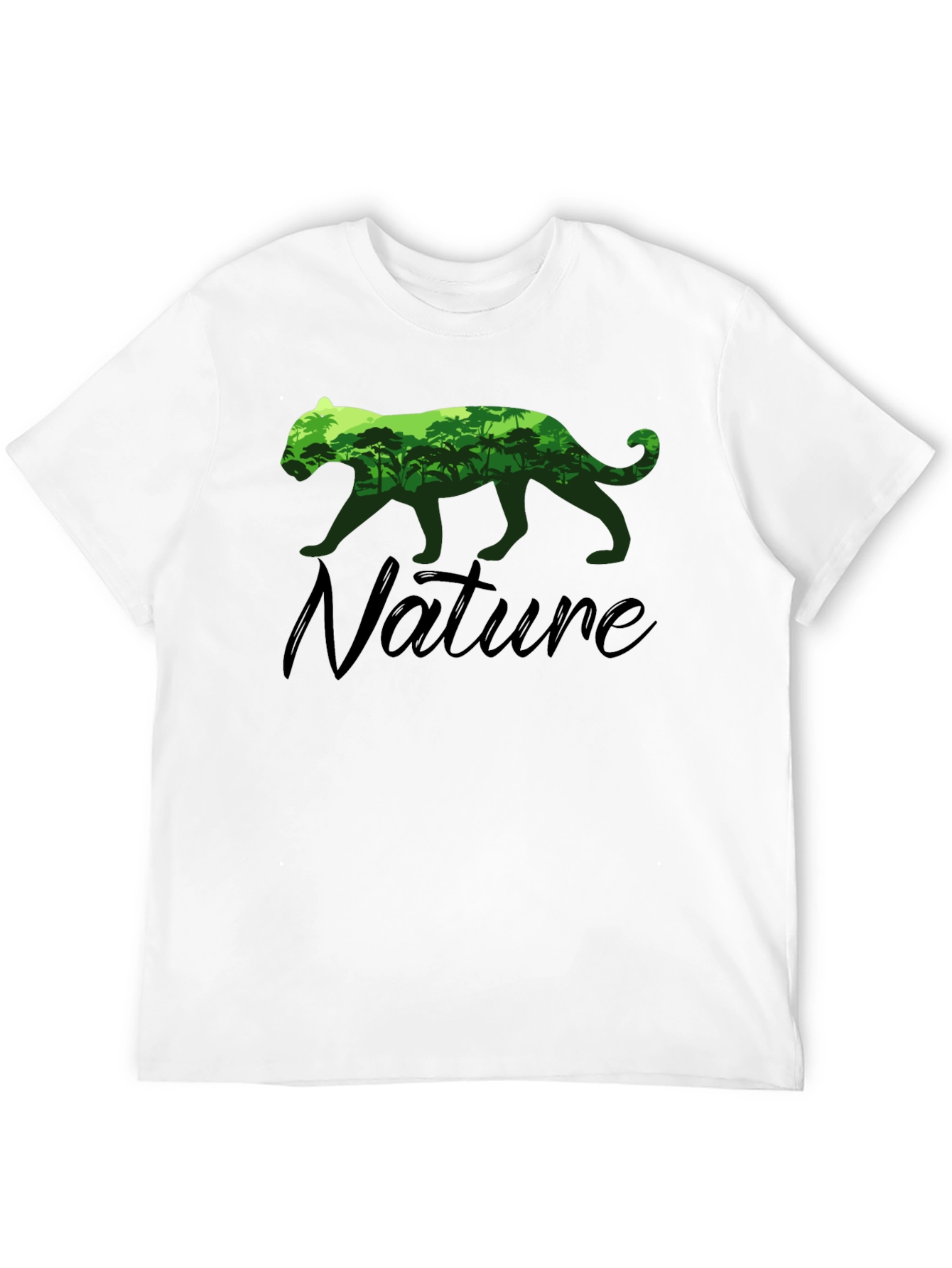 Nature Lover Tee: Panther Rainforest Graphic T-Shirt