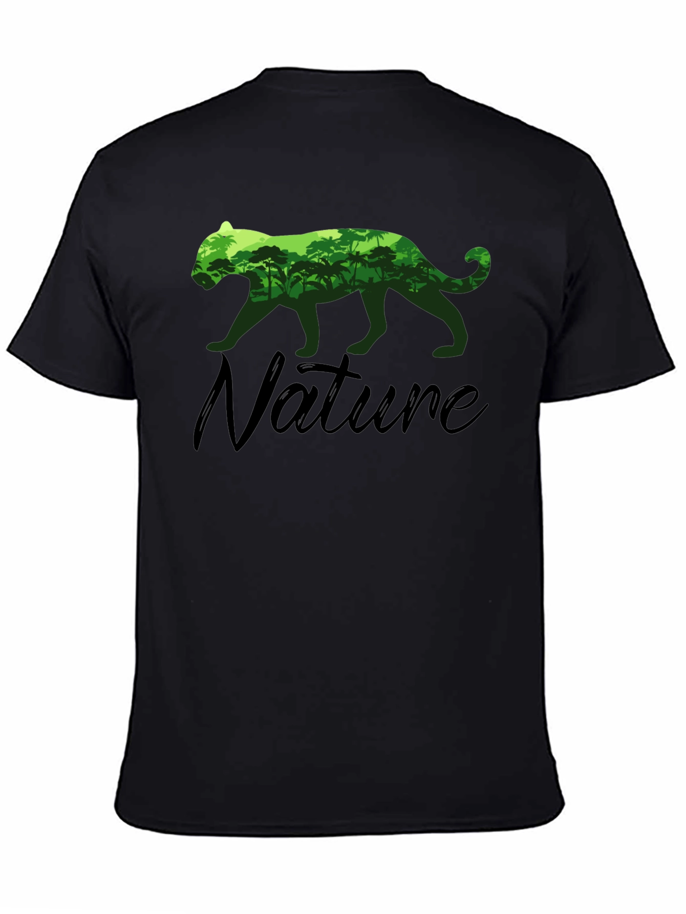 Nature Lover Tee: Panther Rainforest Graphic T-Shirt