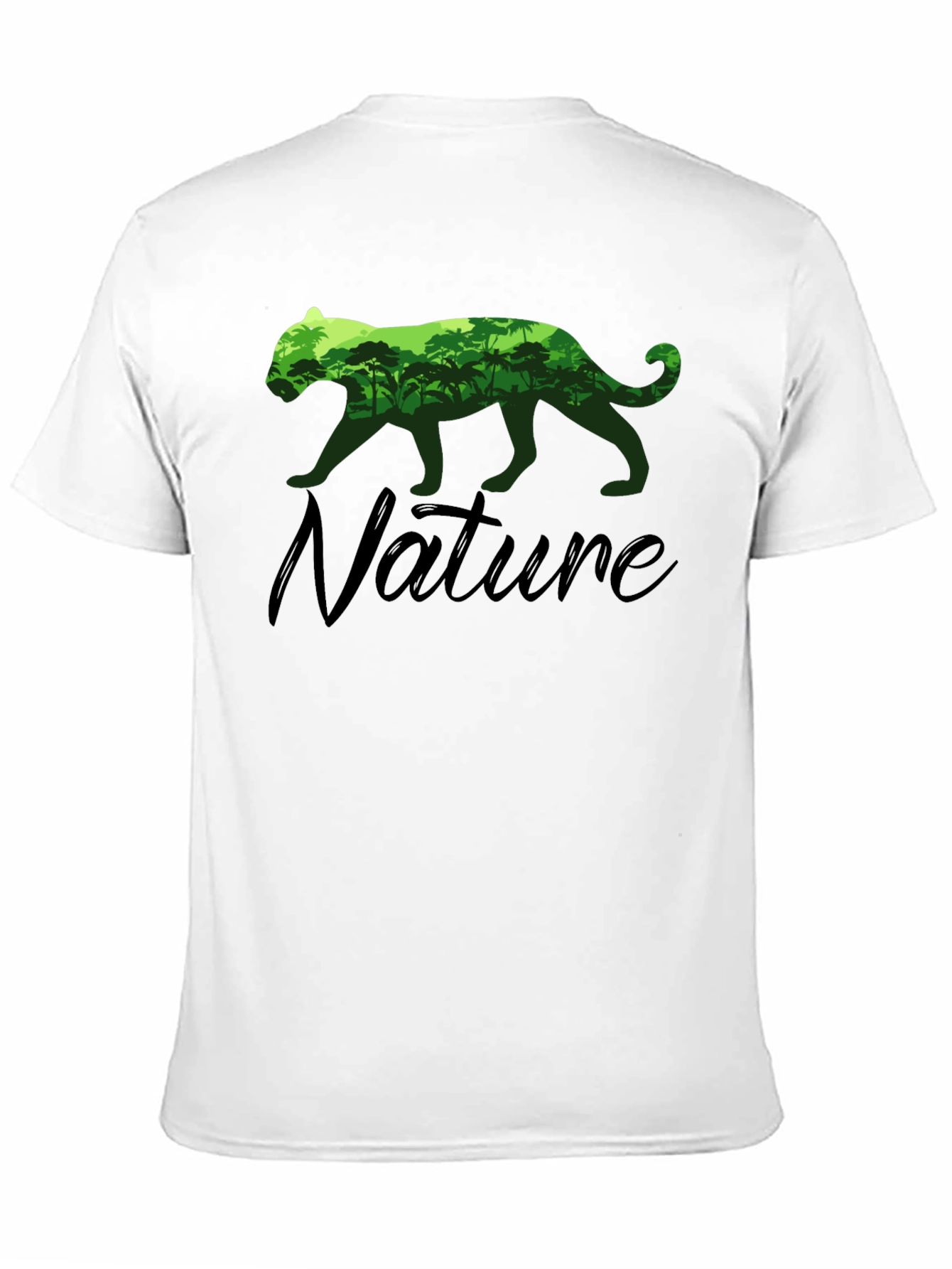 Nature Lover Tee: Panther Rainforest Graphic T-Shirt