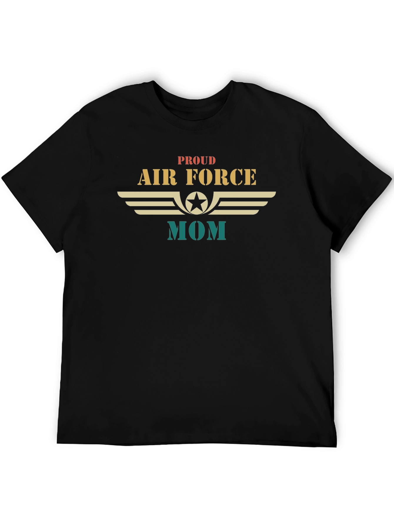 Proud Air Force Mom Graphic T-Shirt