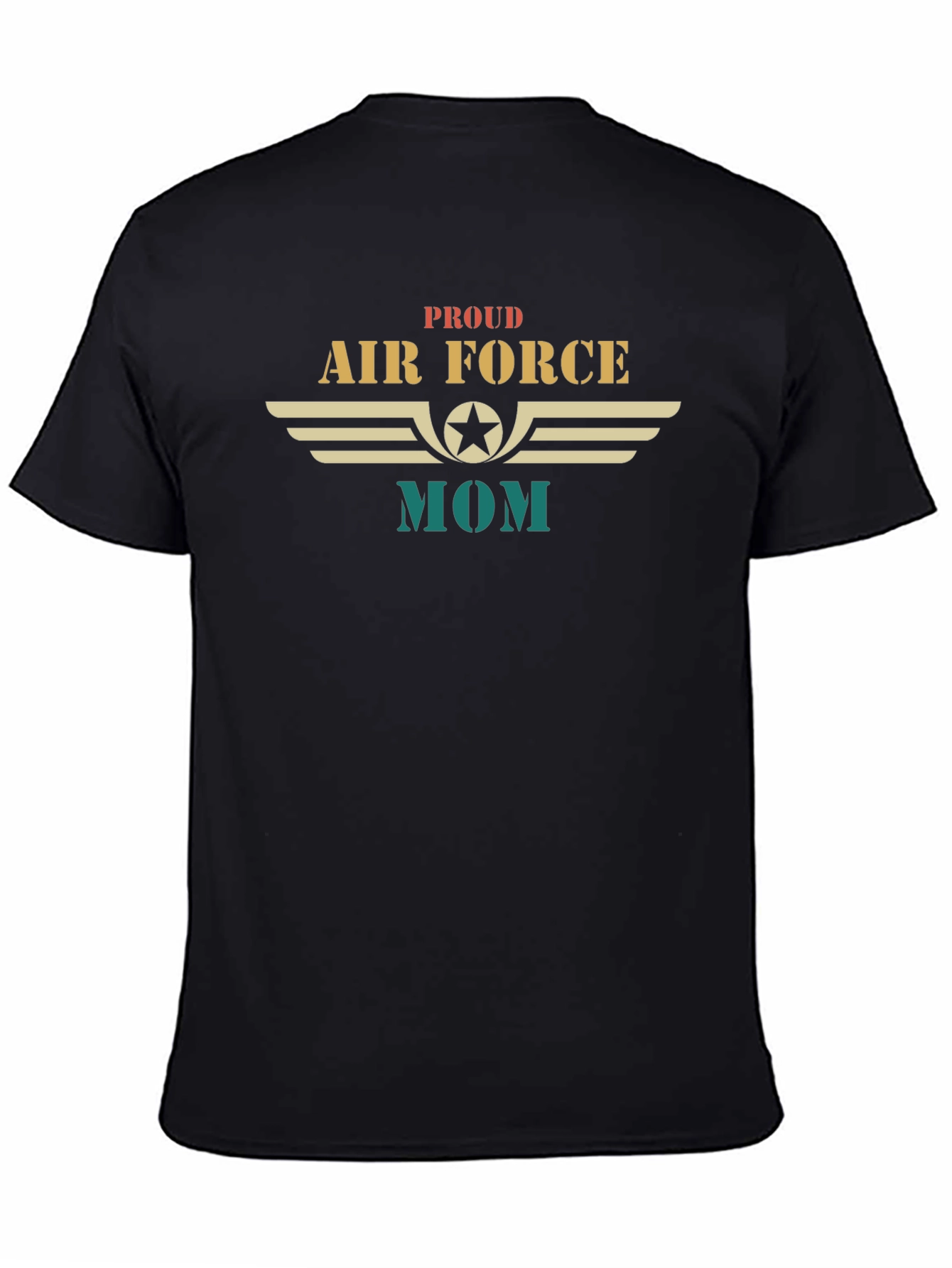 Proud Air Force Mom Graphic T-Shirt