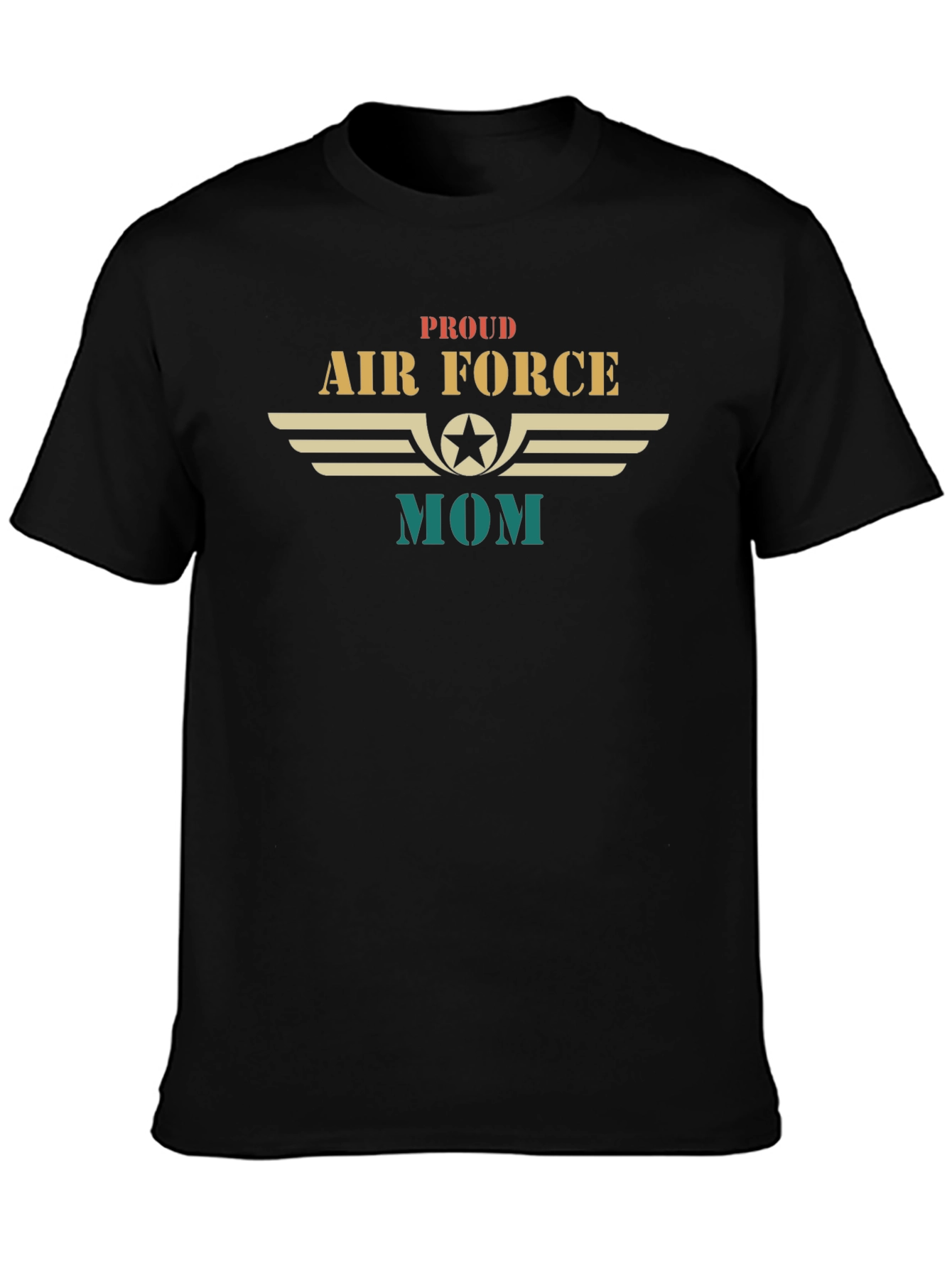 Proud Air Force Mom Graphic T-Shirt