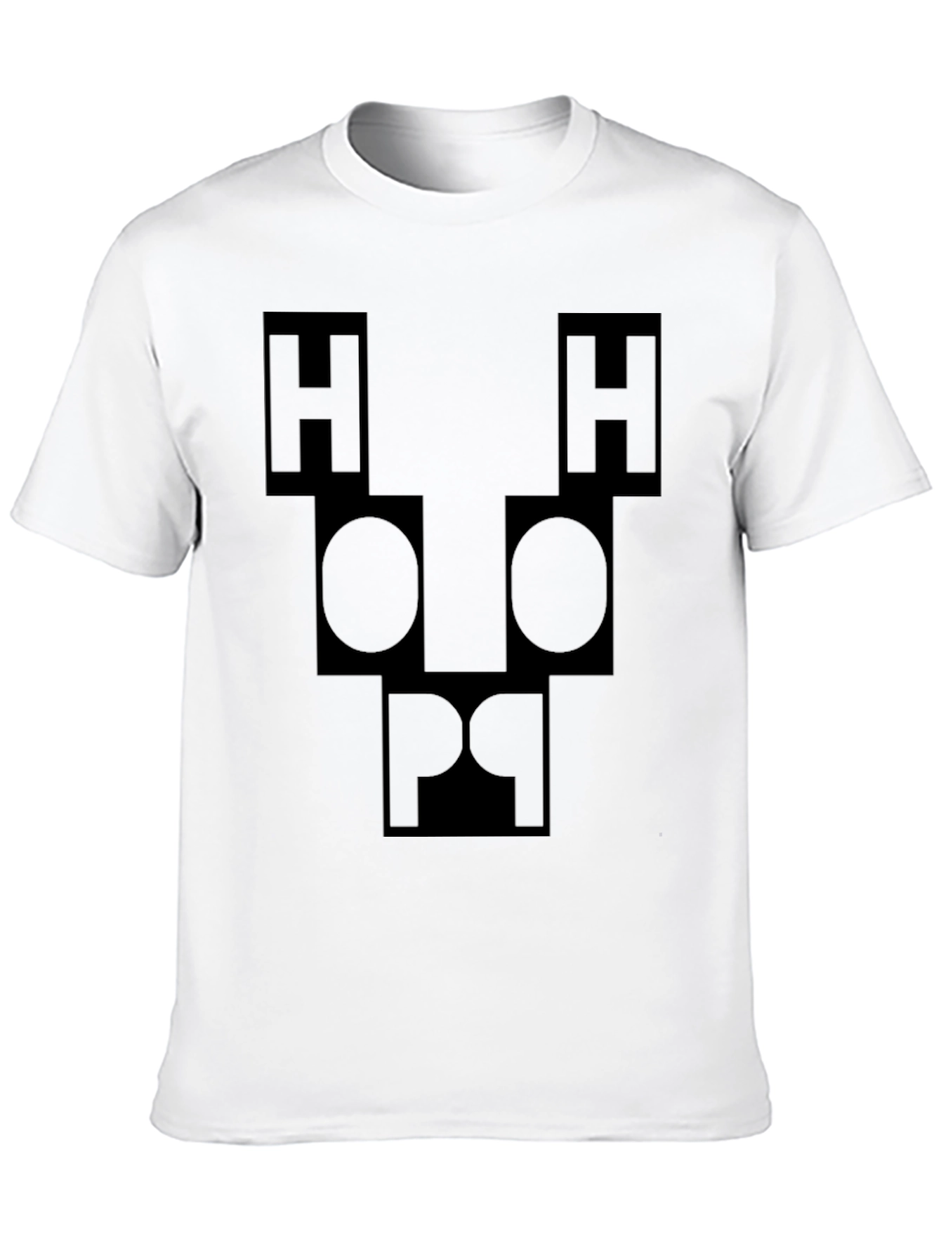 Abstract Face Graphic Tee - Black Unisex T-Shirt