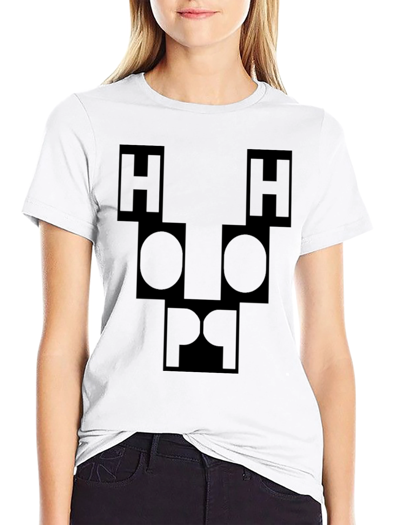 Abstract Face Graphic Tee - Black Unisex T-Shirt